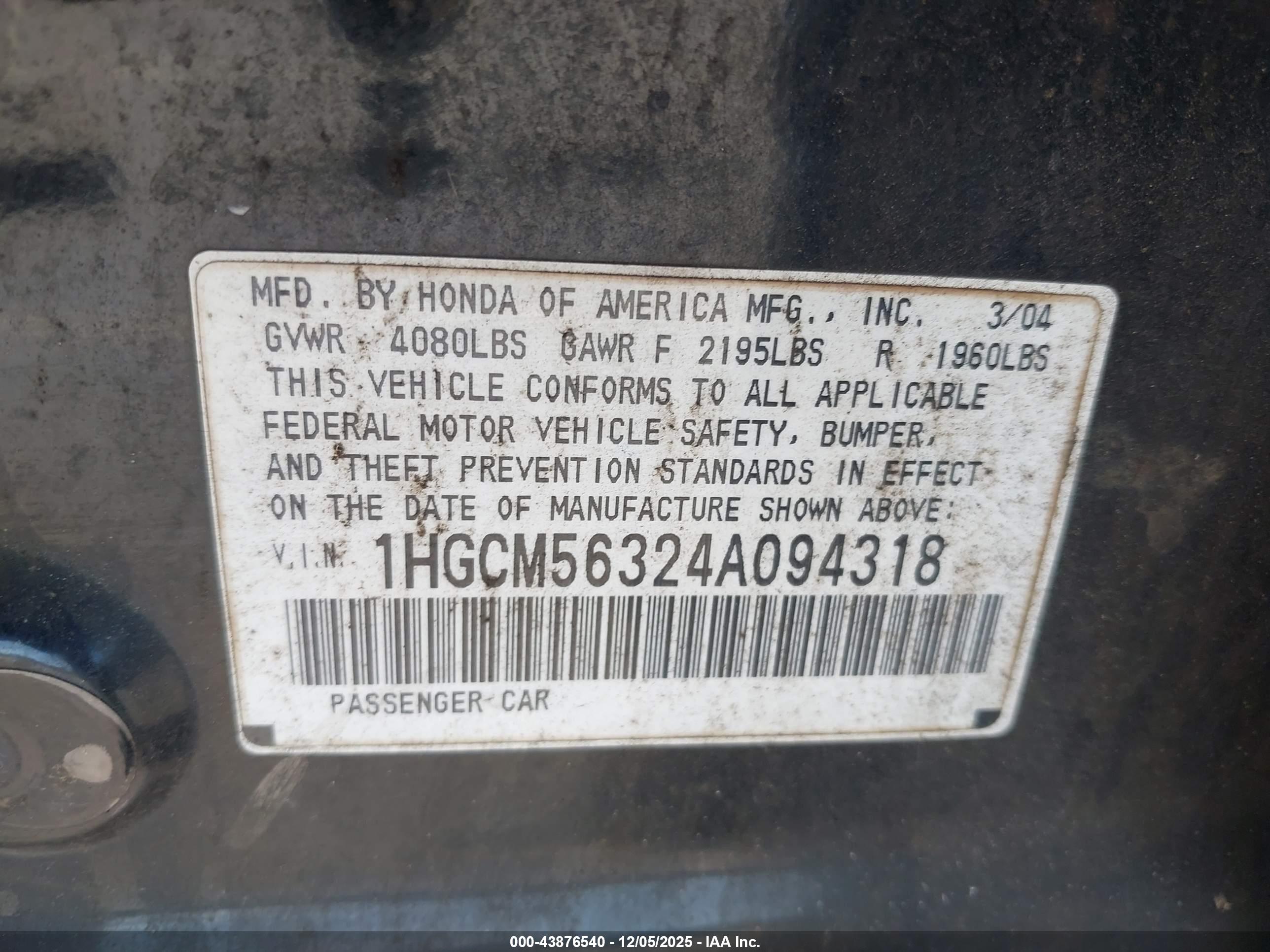 HONDA ACCORD image 9