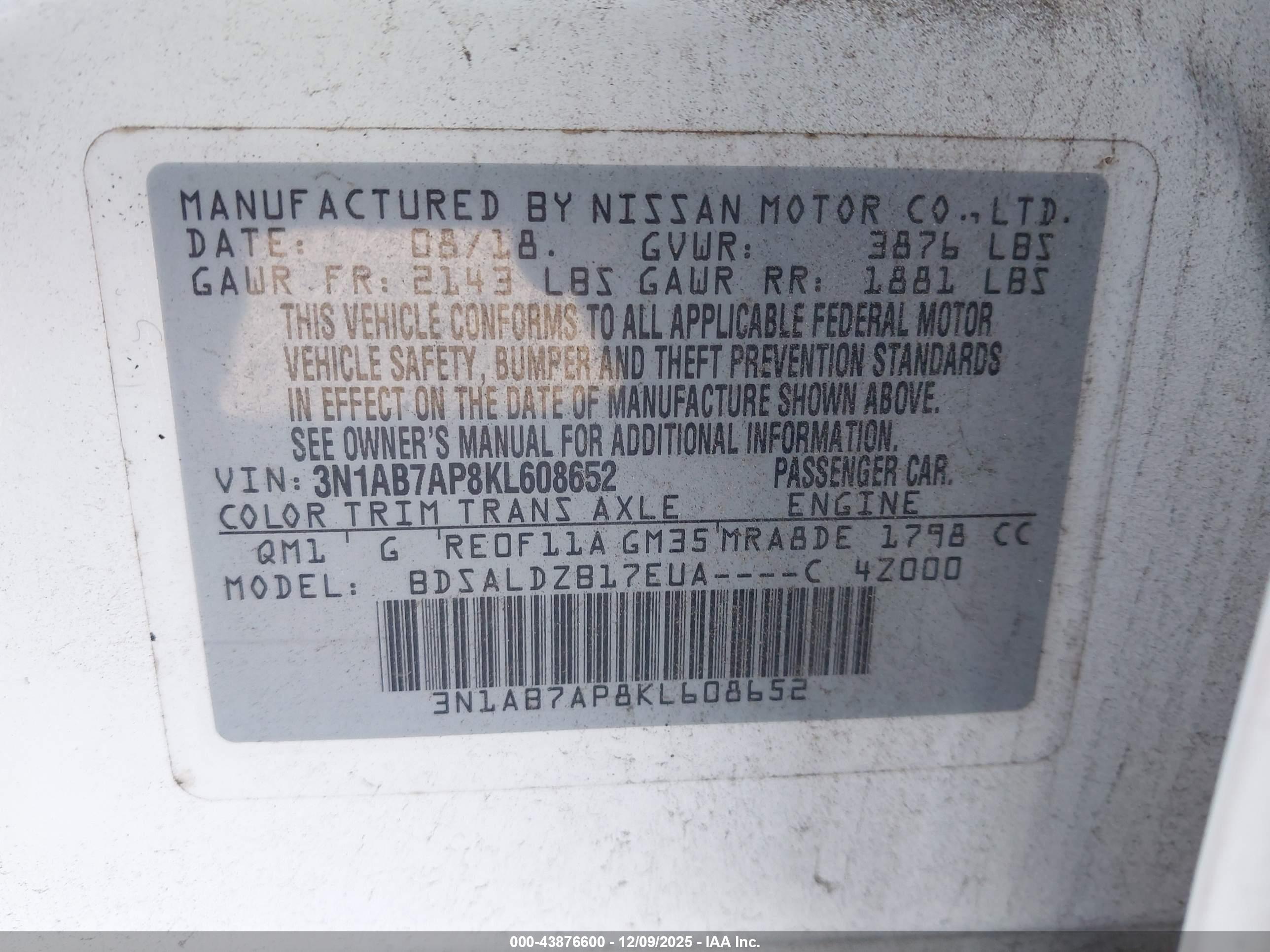 NISSAN SENTRA image 9