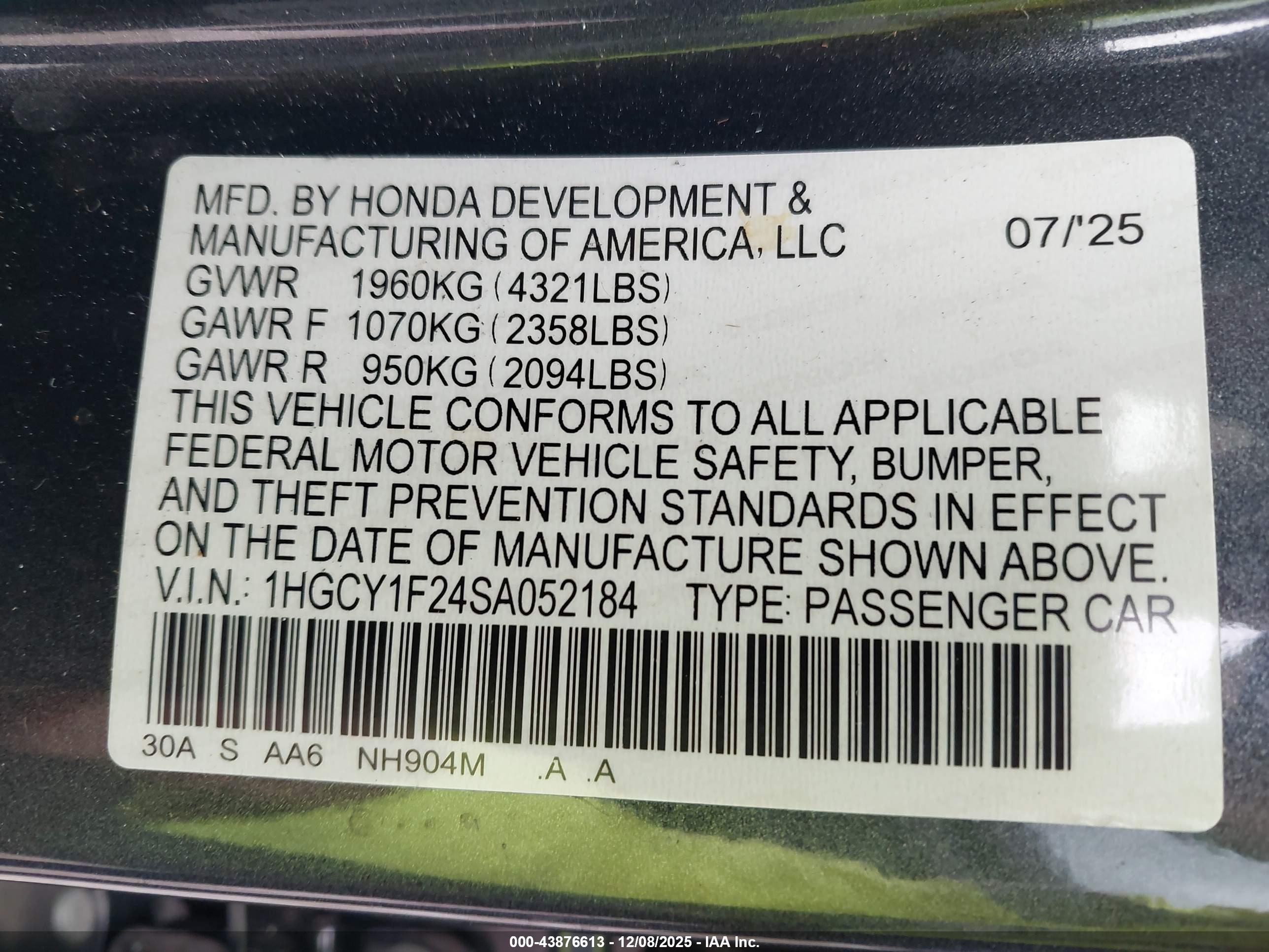 HONDA ACCORD image 9
