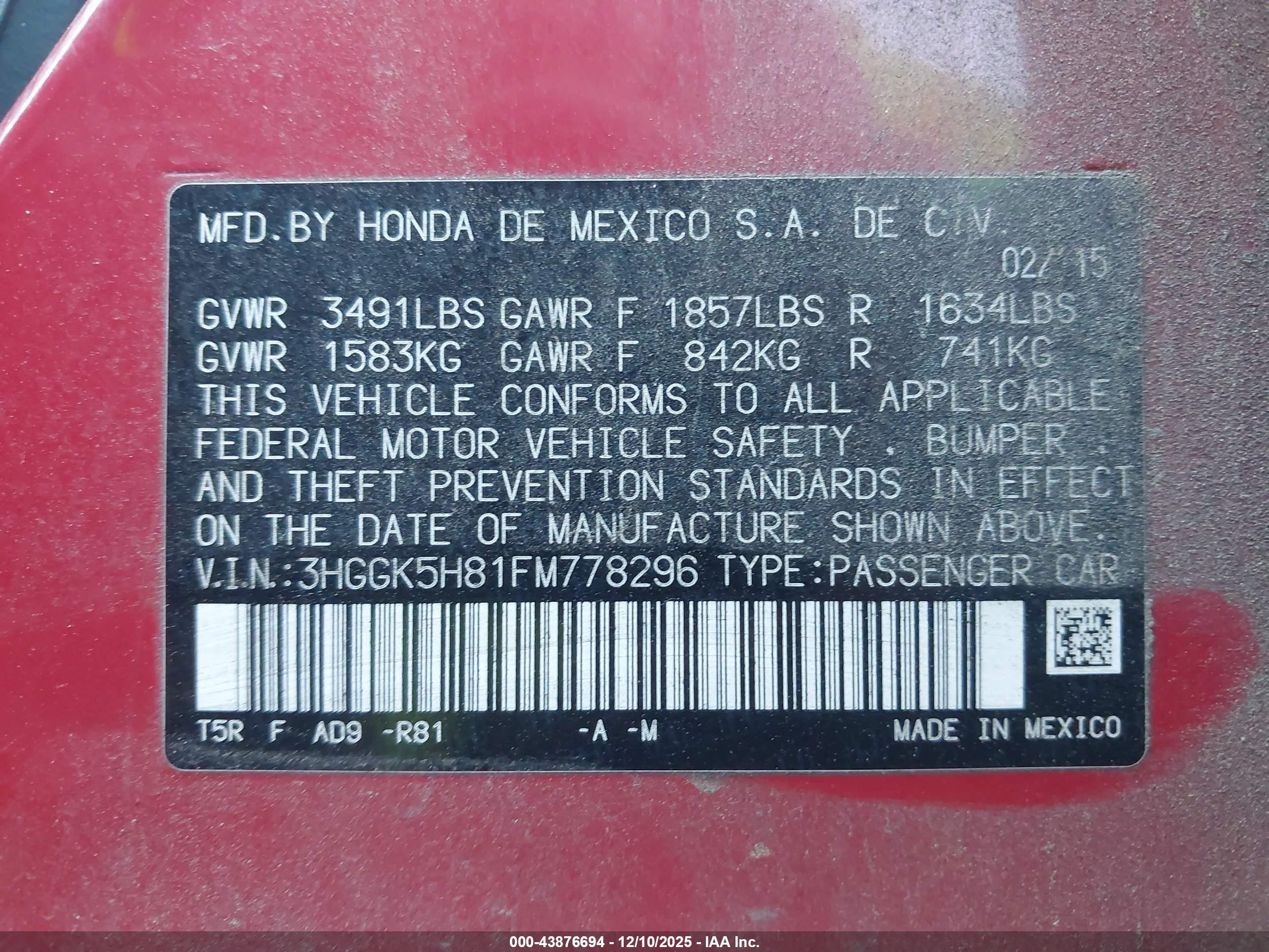 HONDA FIT image 9