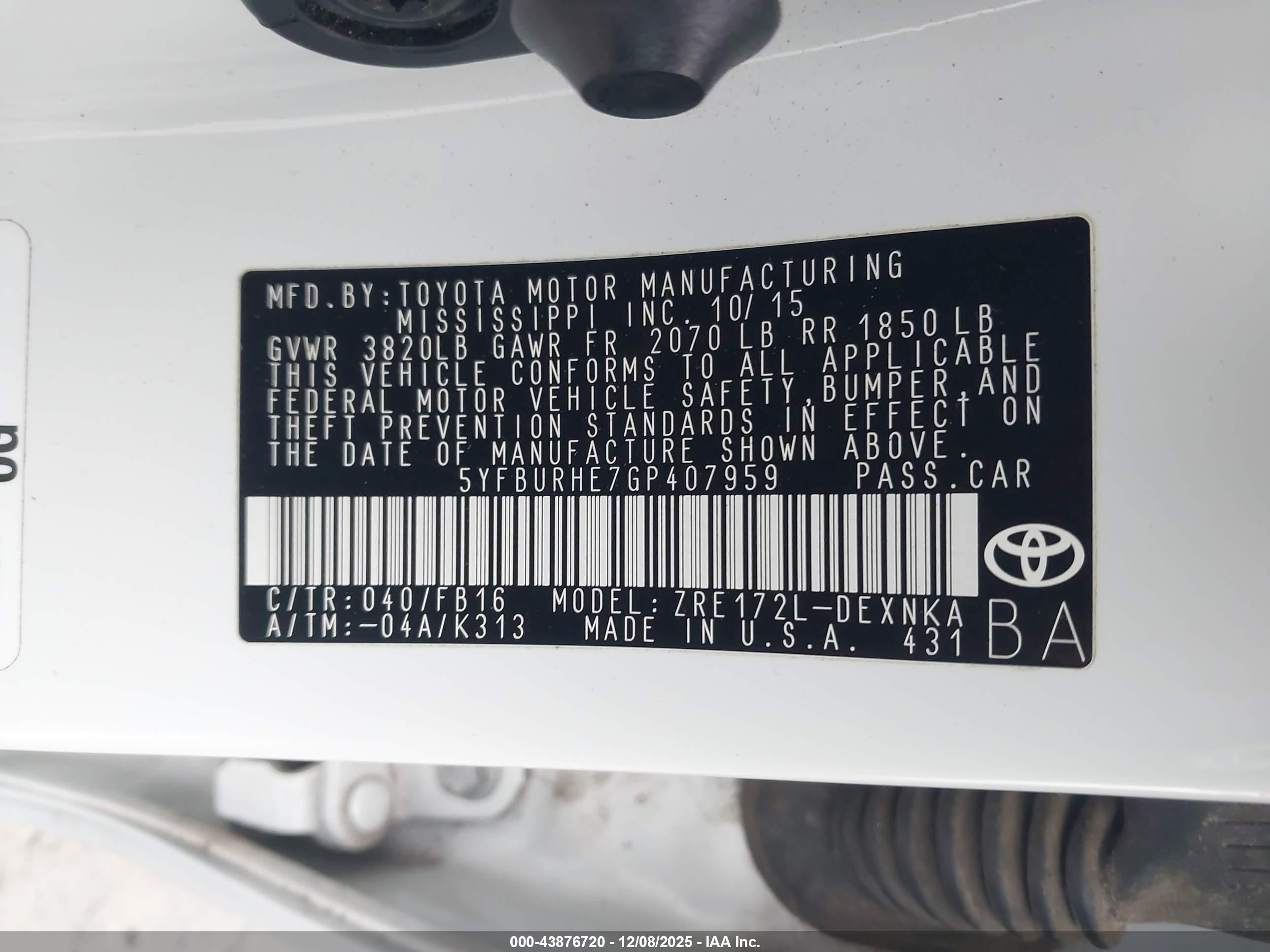 TOYOTA COROLLA image 9