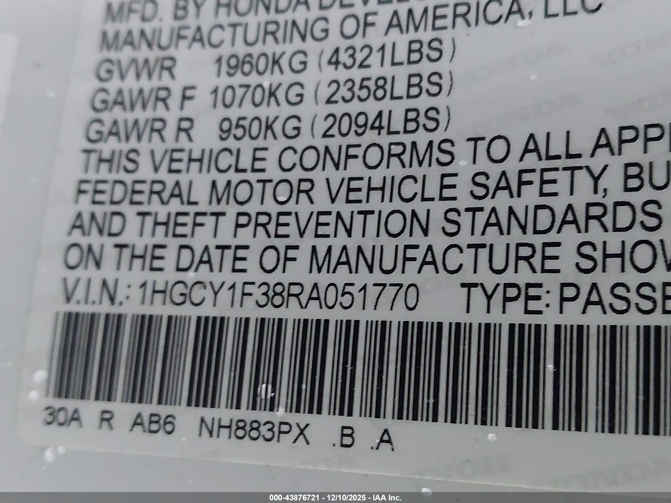 HONDA ACCORD image 9