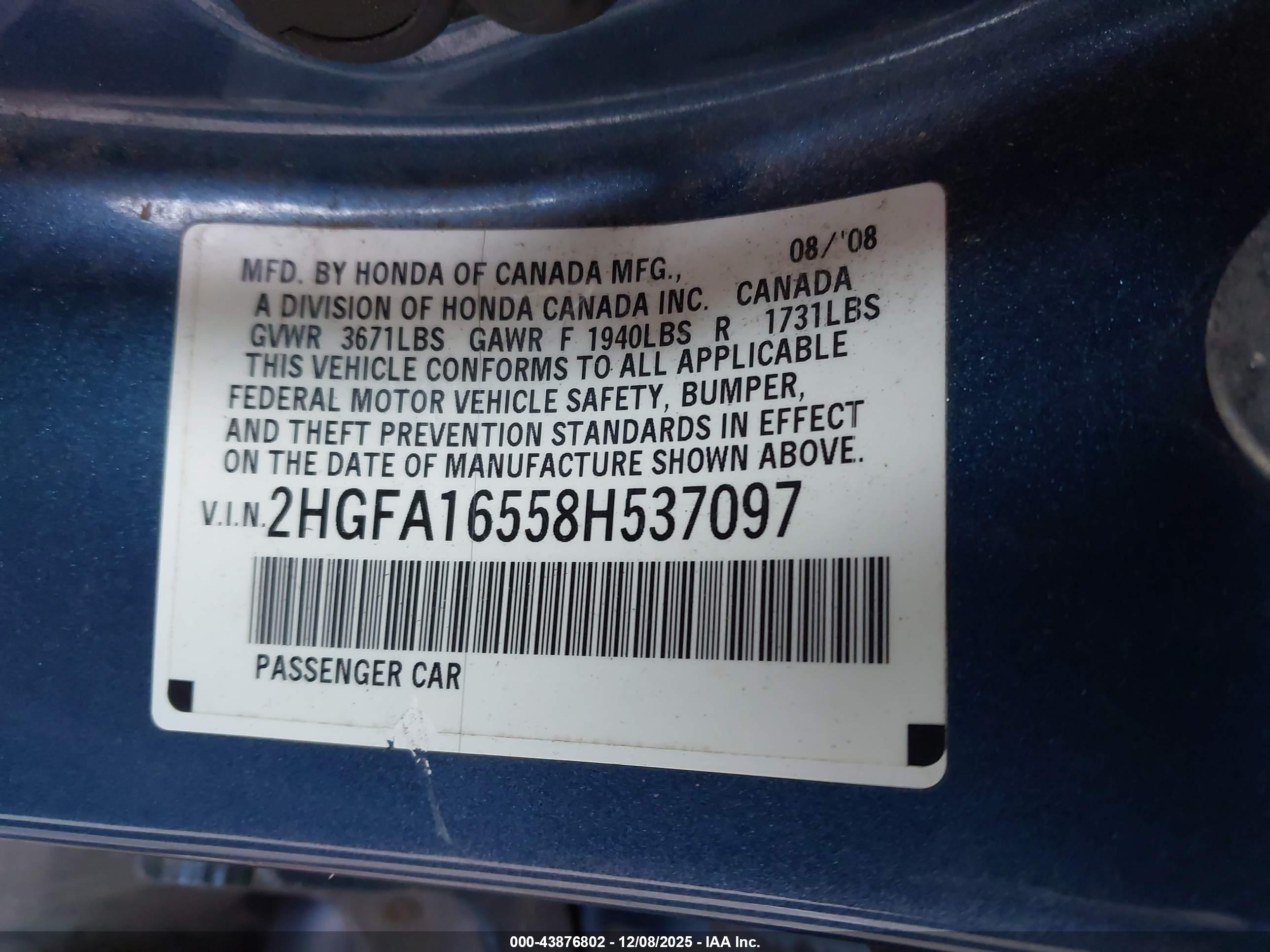 HONDA CIVIC image 9