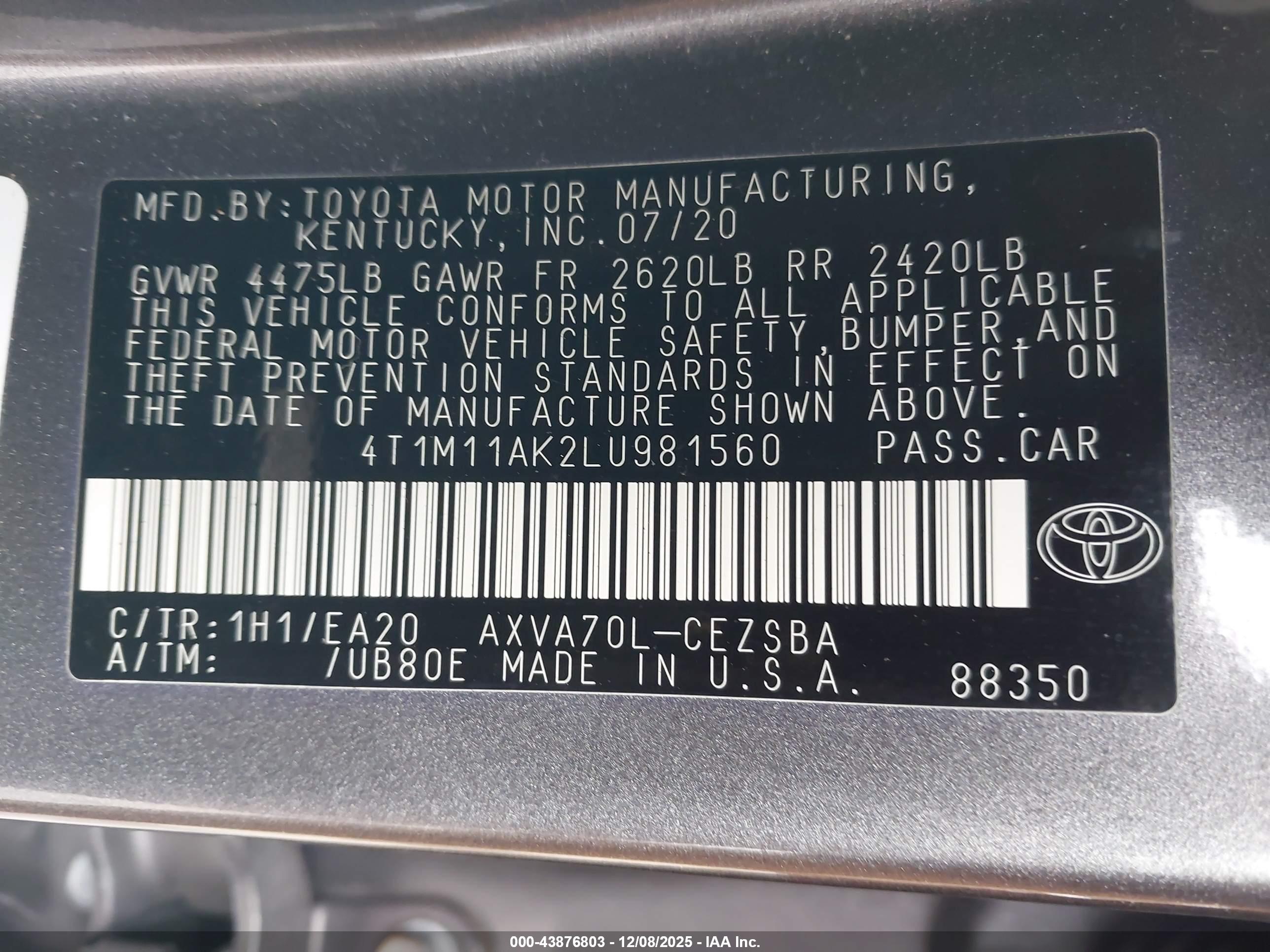 TOYOTA CAMRY image 9