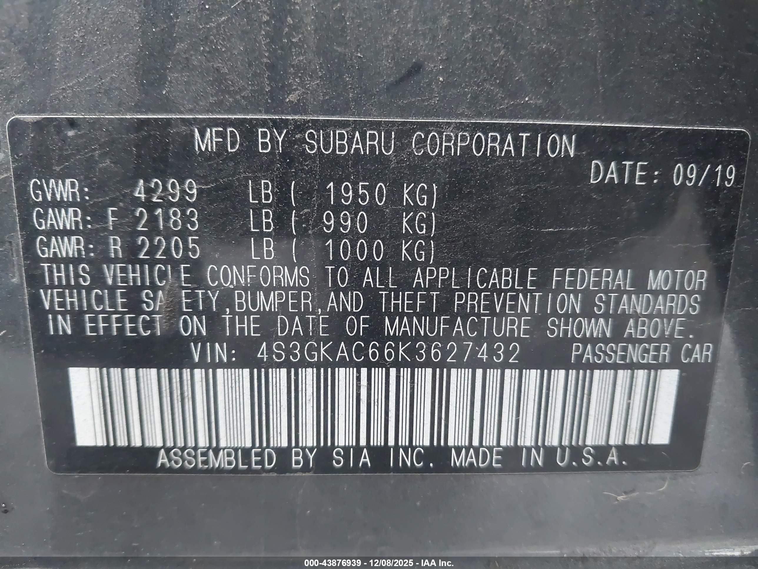 SUBARU IMPREZA image 9