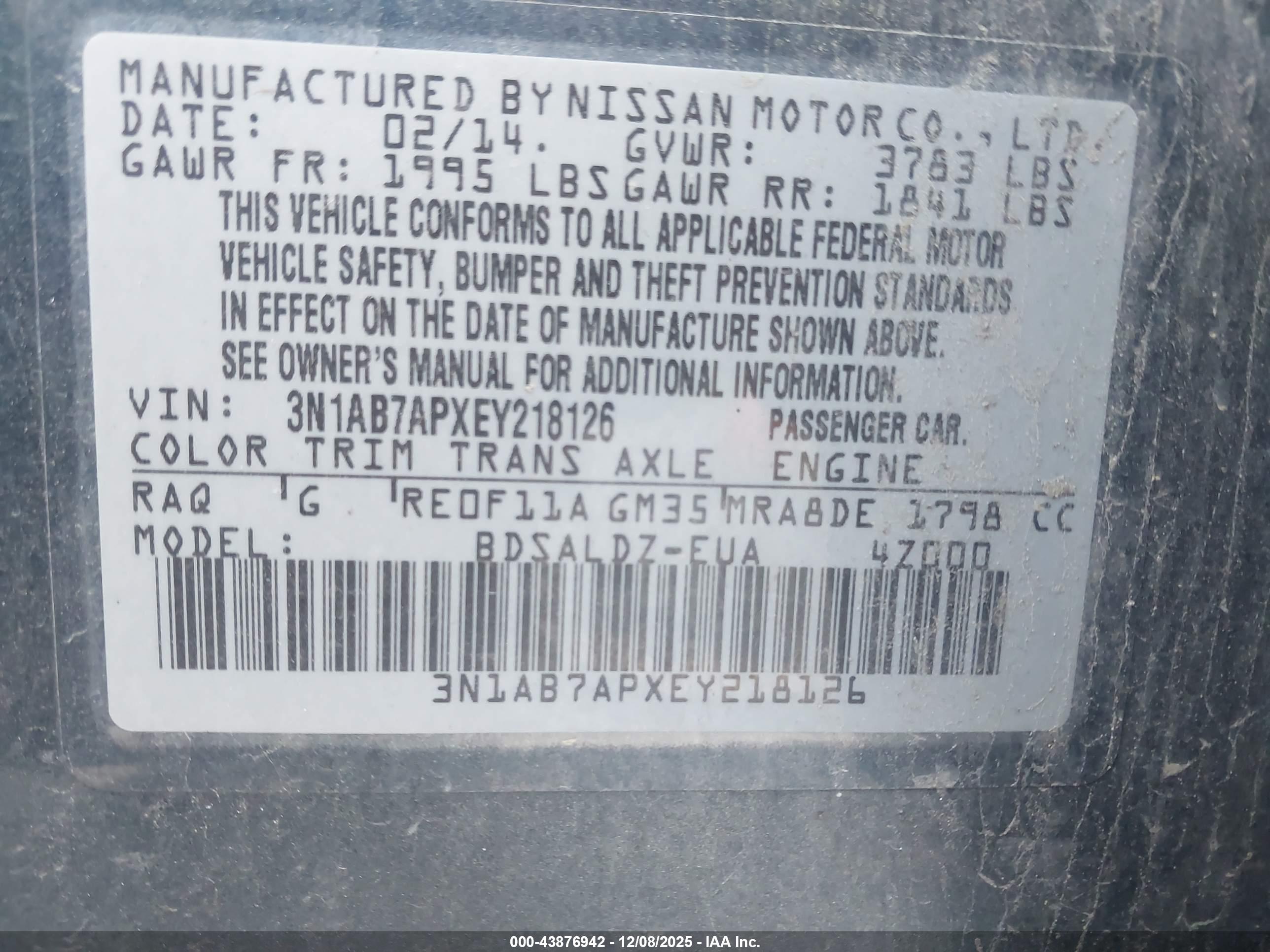 NISSAN SENTRA image 9