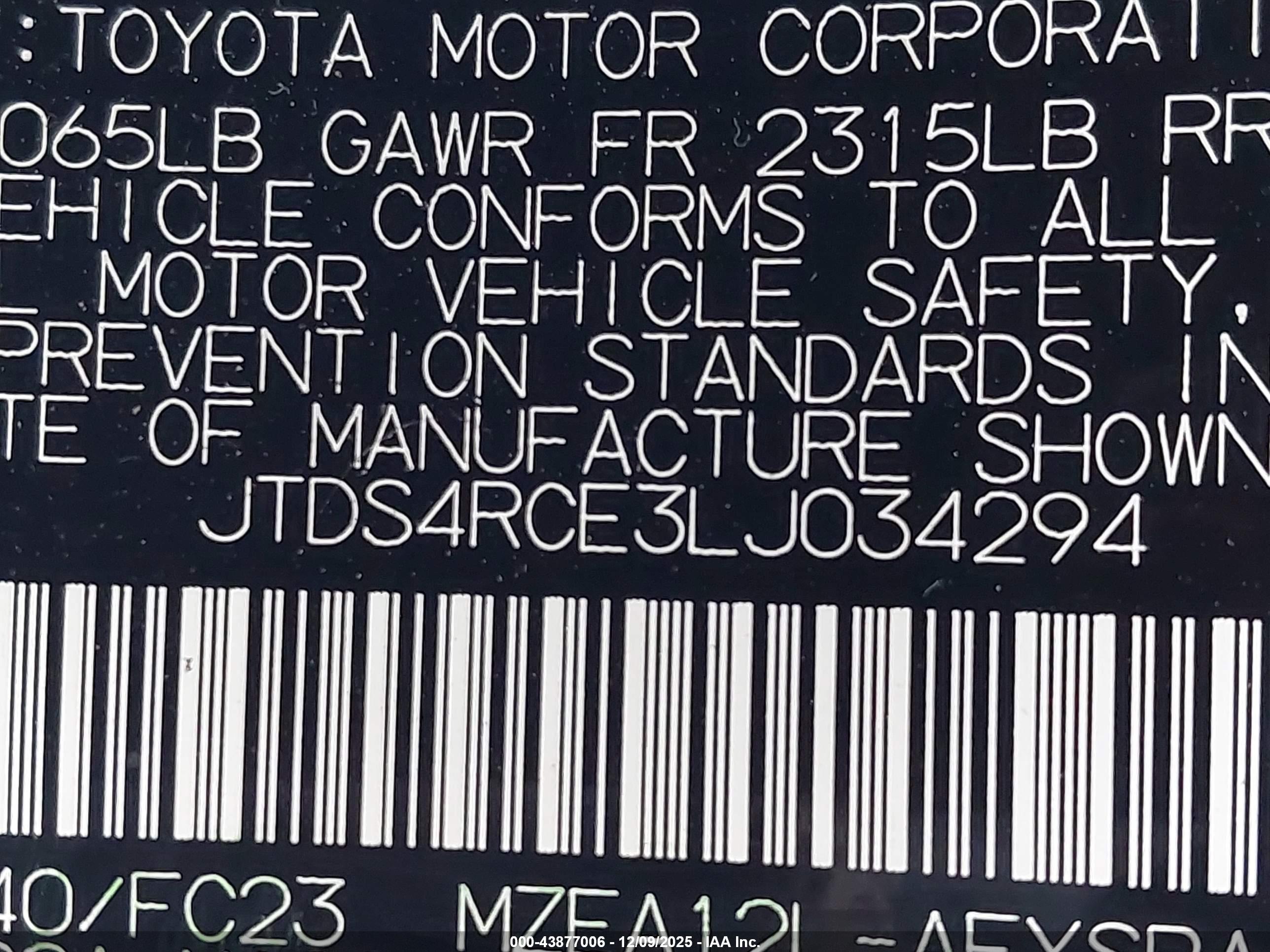 TOYOTA COROLLA image 9