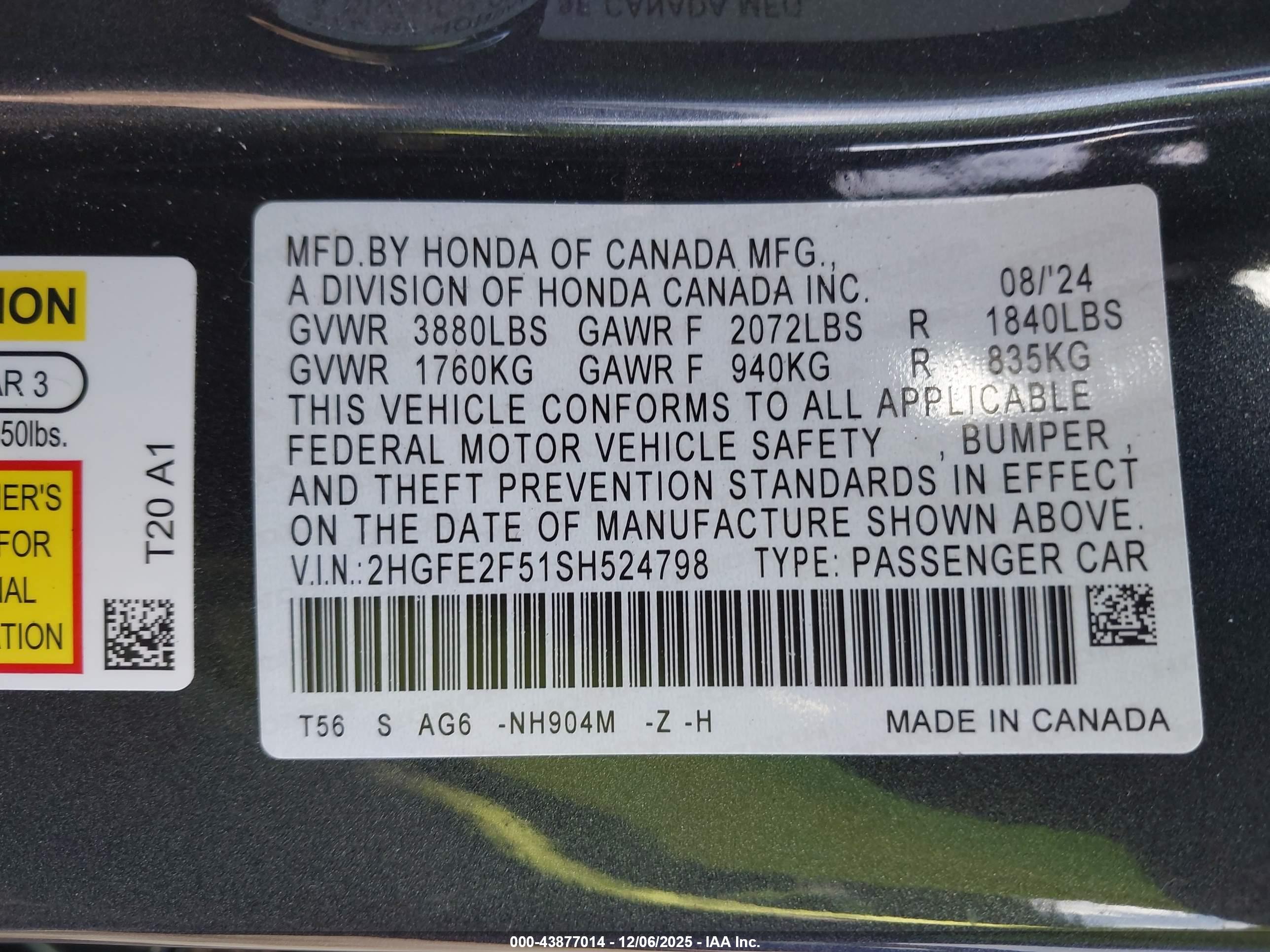HONDA CIVIC image 9