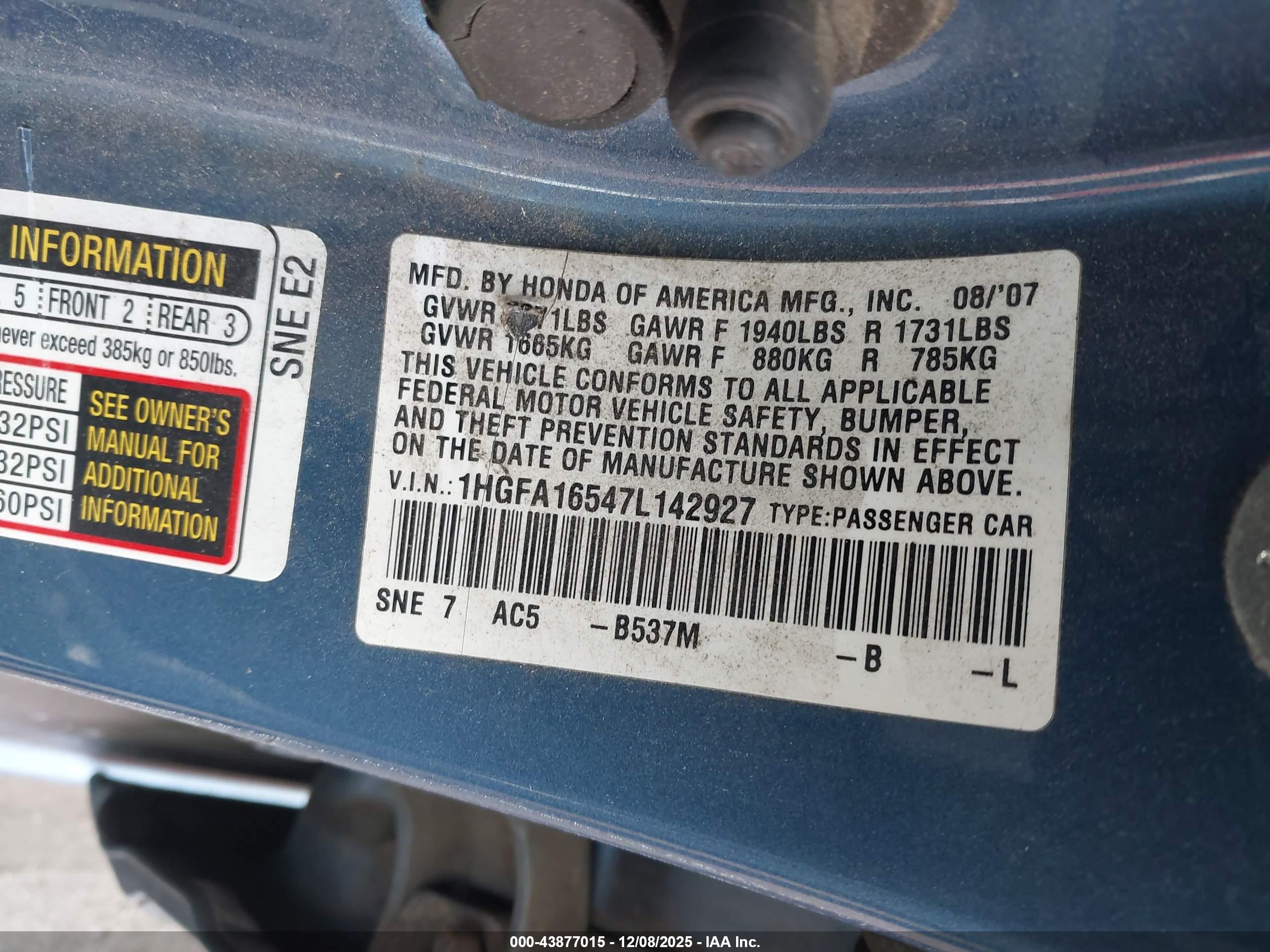 HONDA CIVIC image 9
