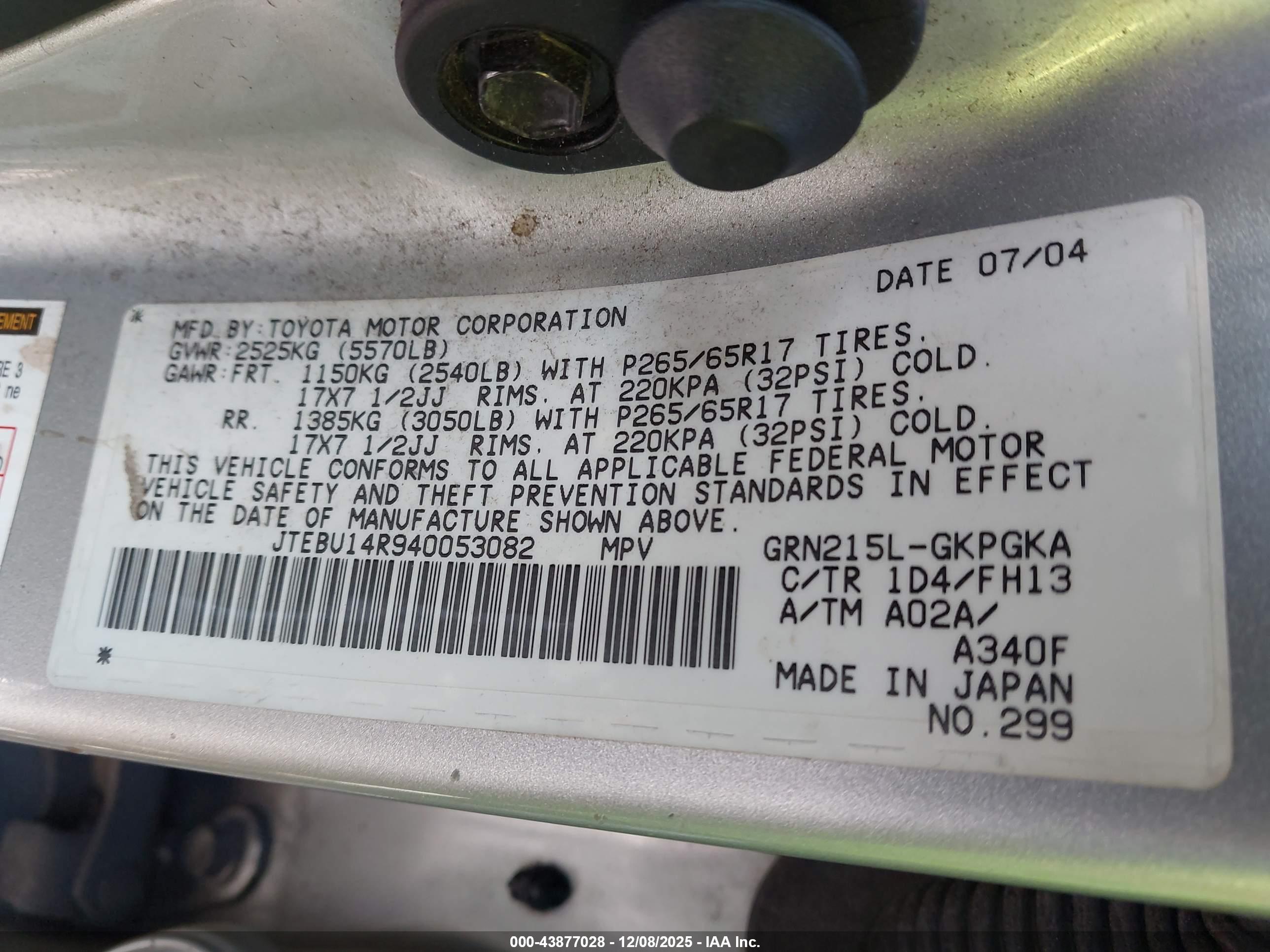 TOYOTA 4RUNNER image 9