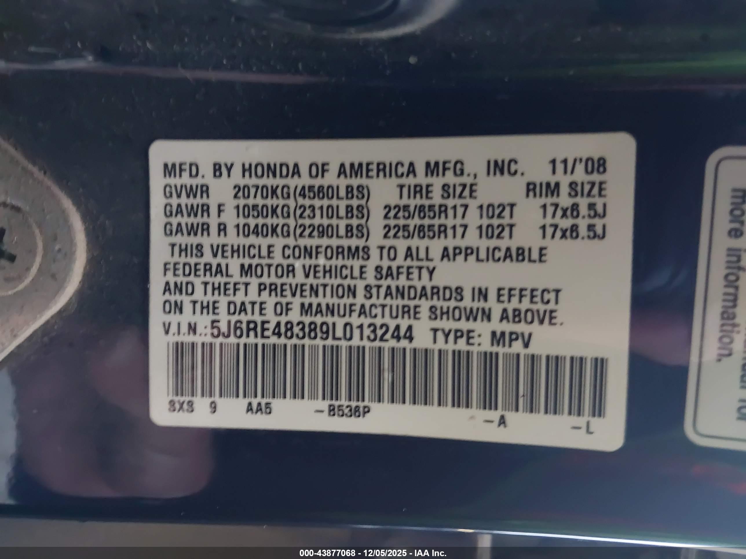 HONDA CR-V image 9