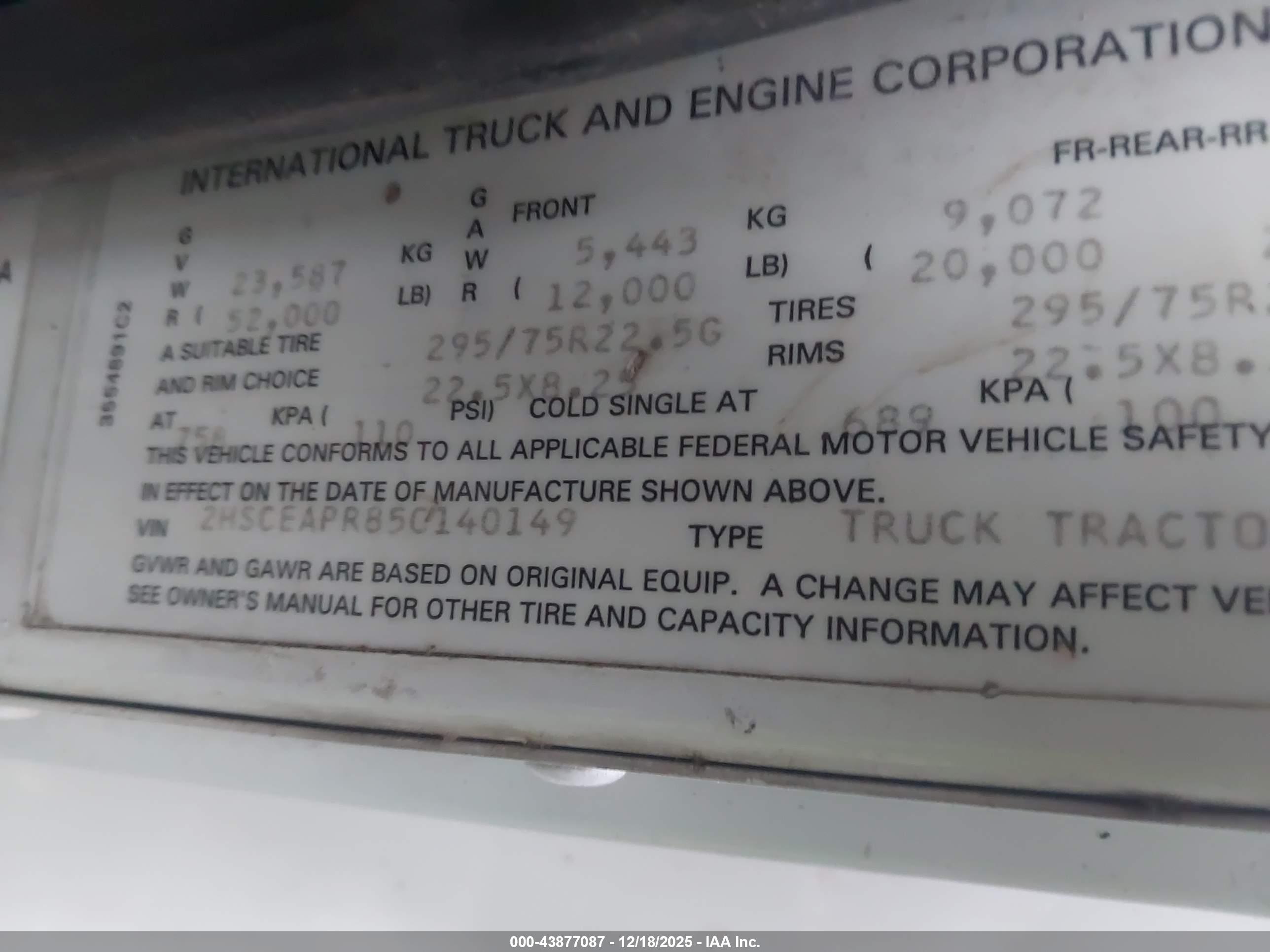 INTERNATIONAL 9200 image 9