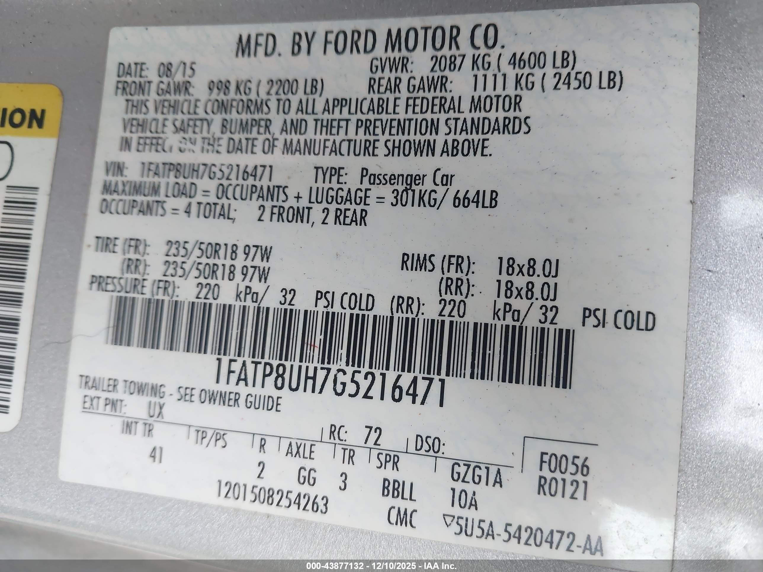 FORD MUSTANG image 9