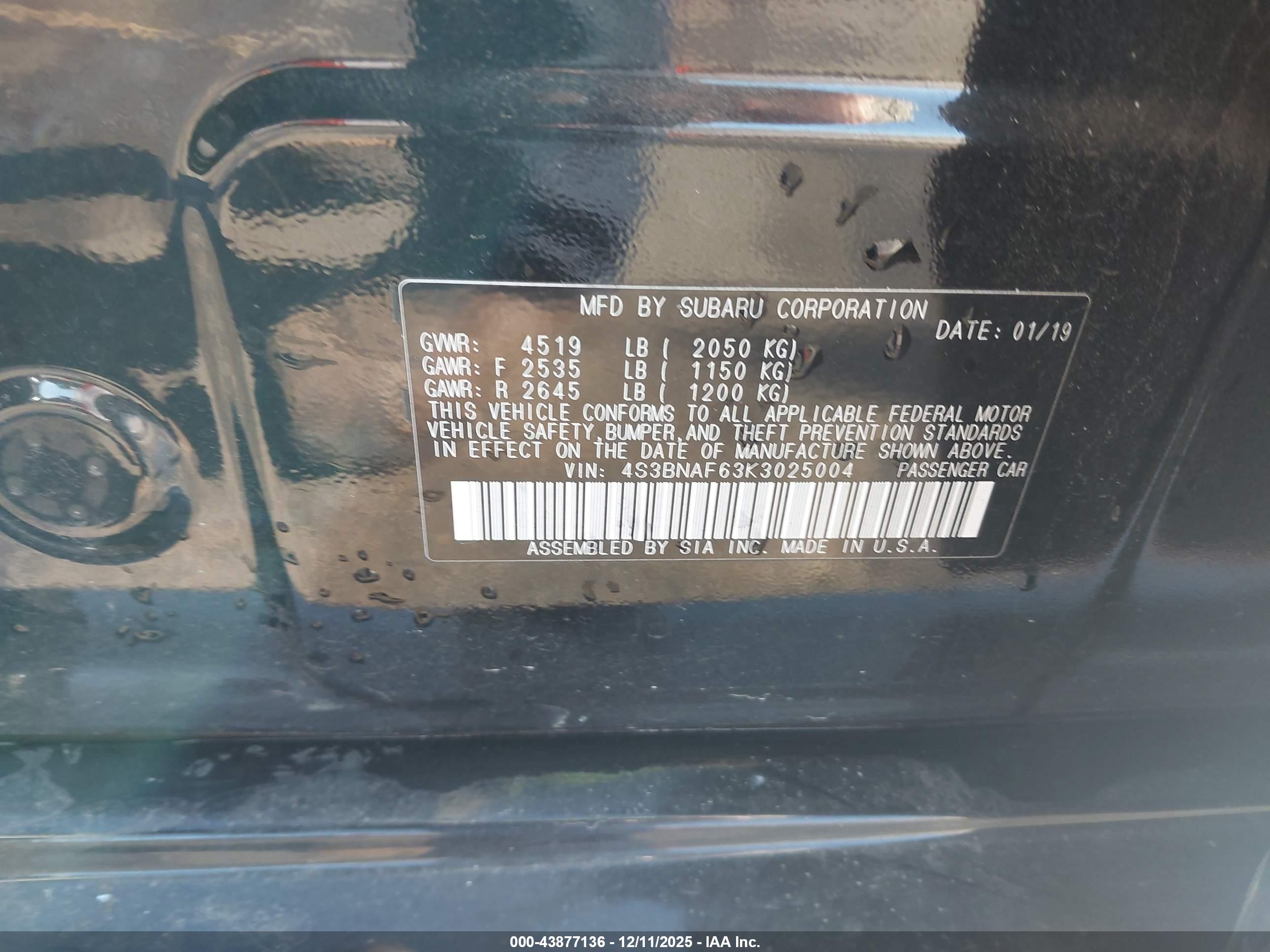 SUBARU LEGACY image 9