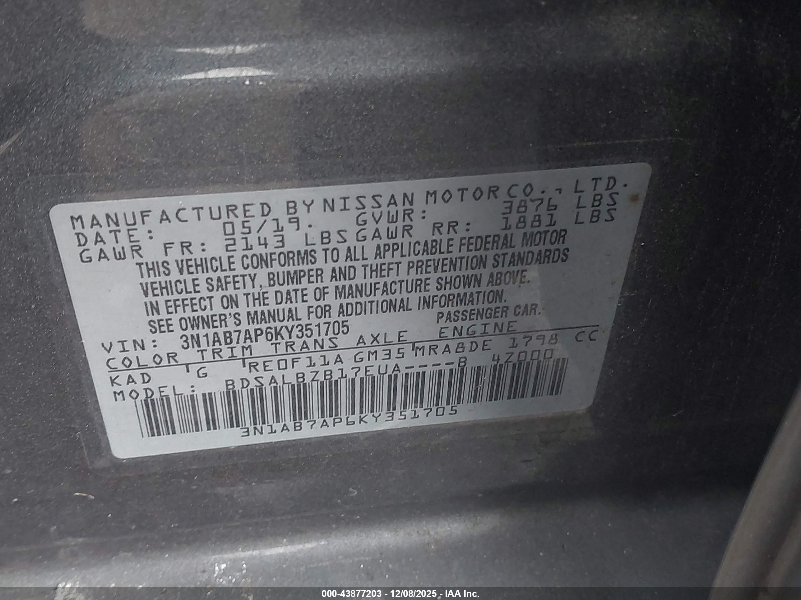NISSAN SENTRA image 9