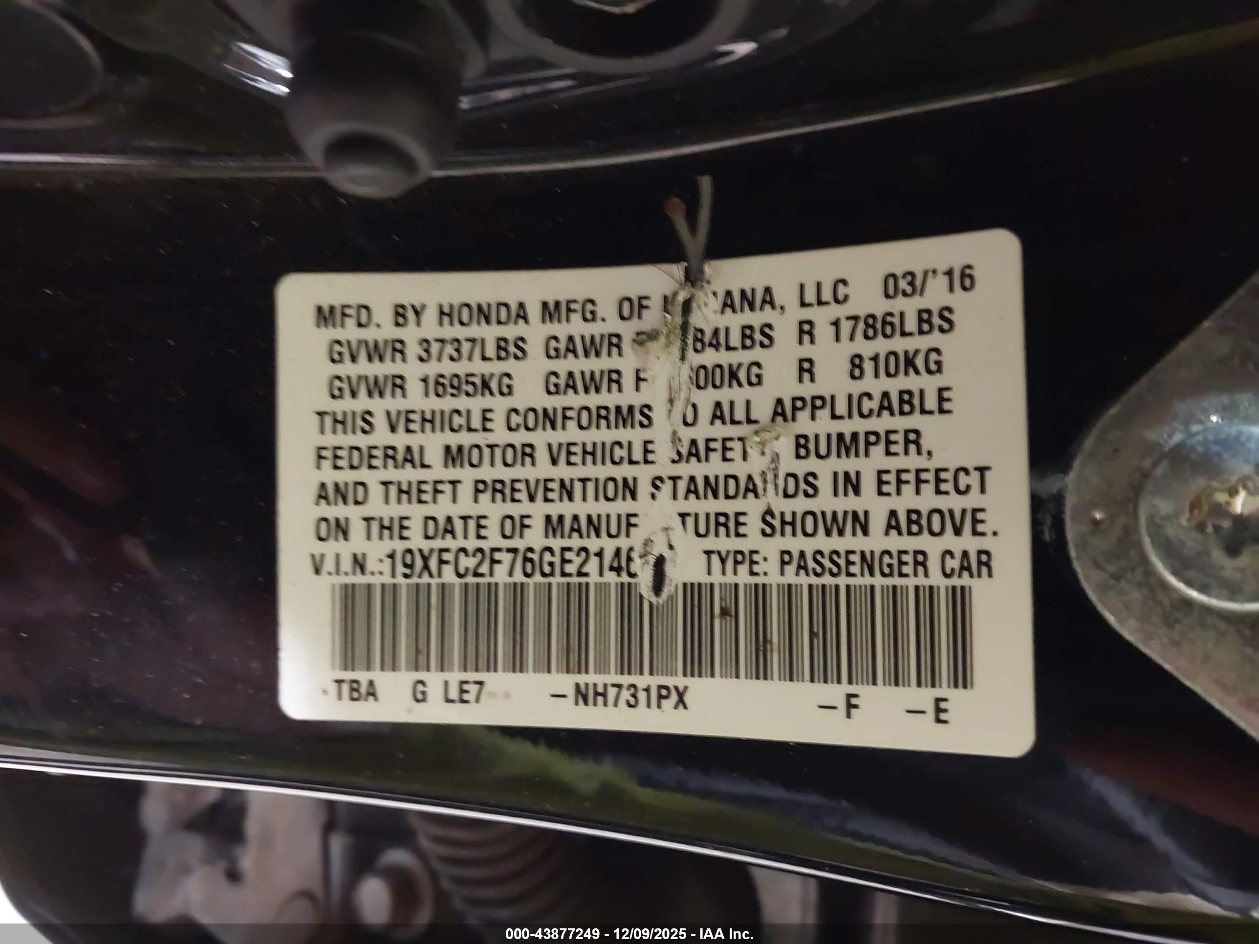 HONDA CIVIC image 9