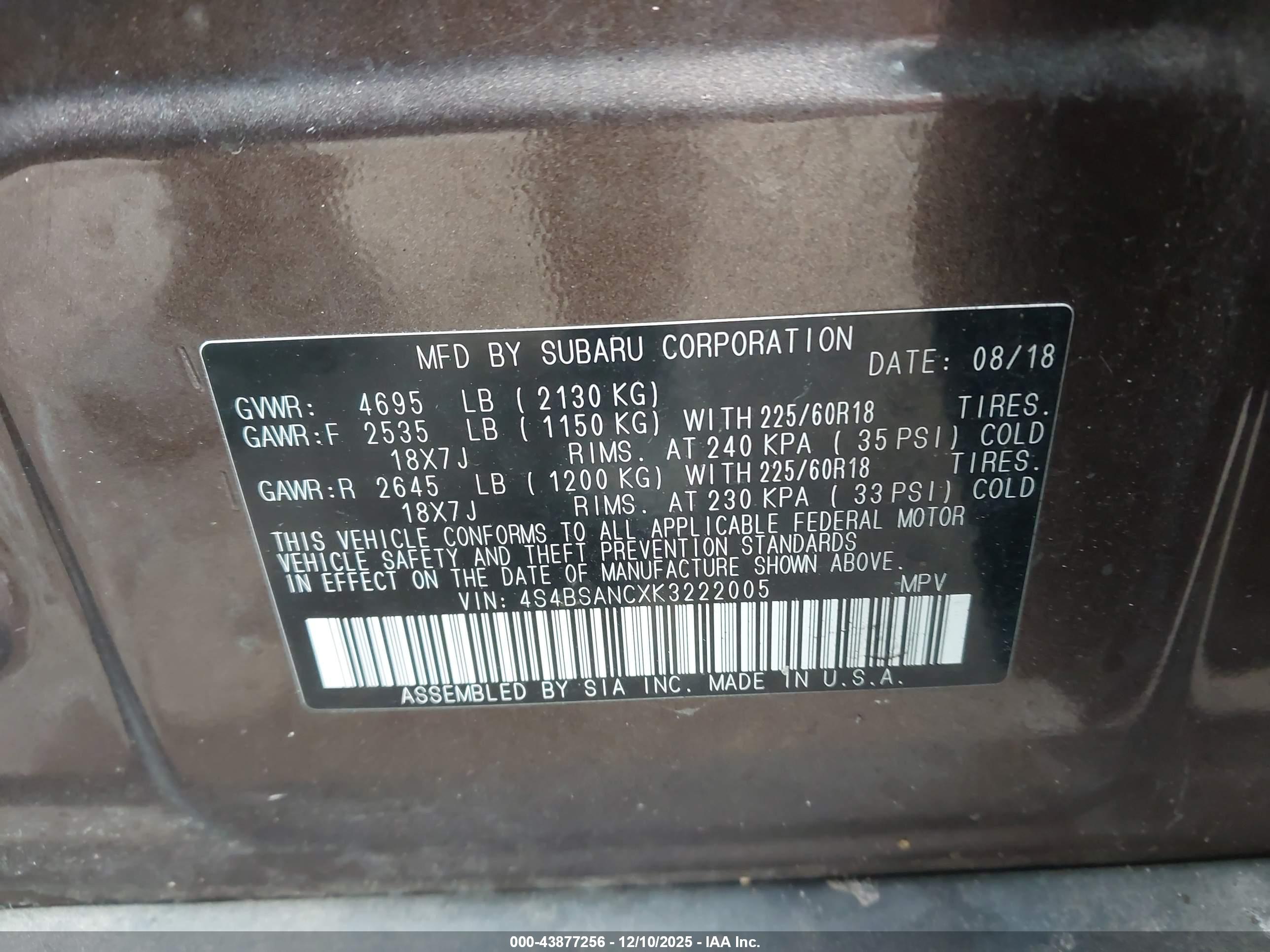 SUBARU OUTBACK image 9