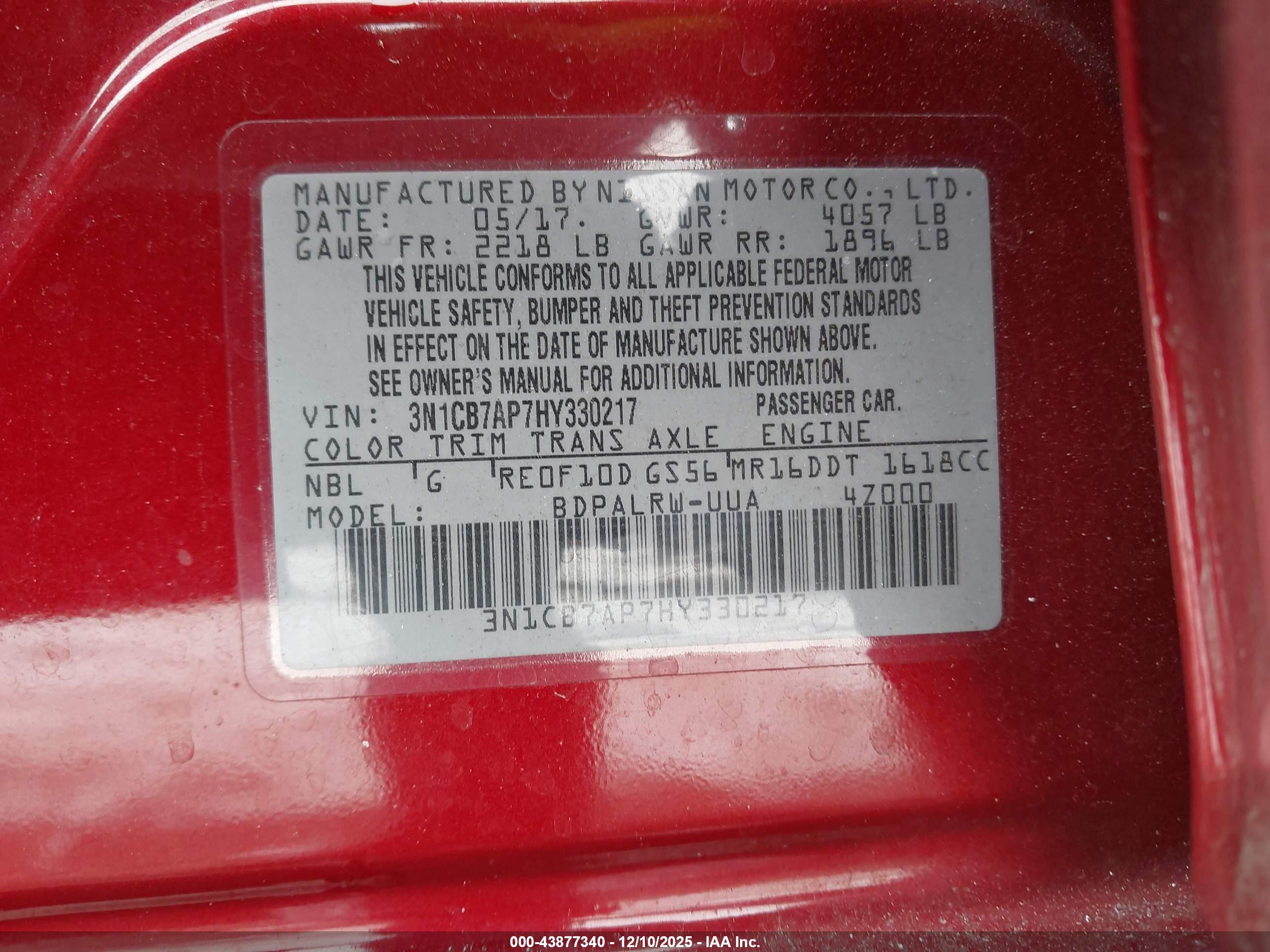 NISSAN SENTRA image 9