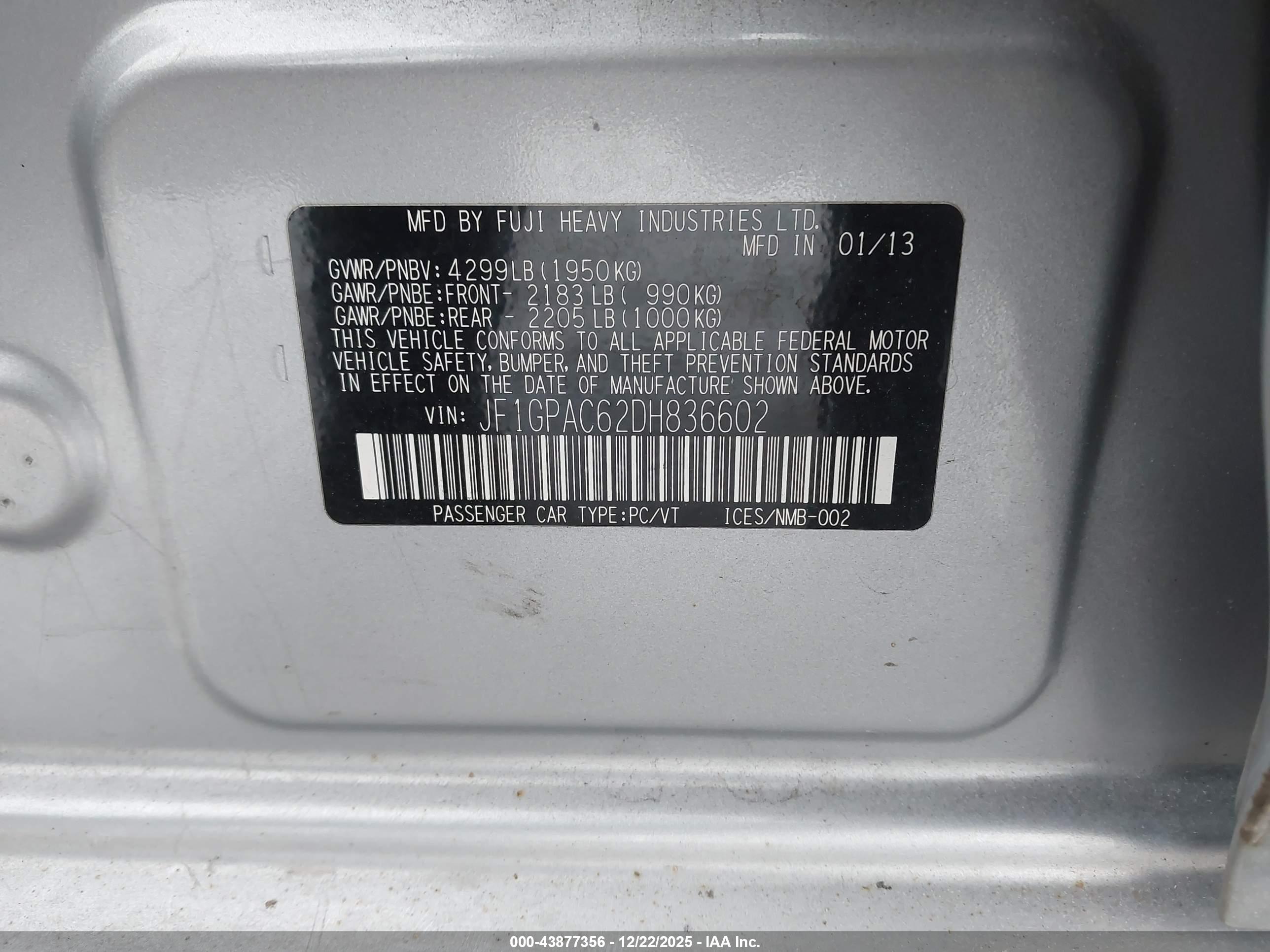 SUBARU IMPREZA image 9