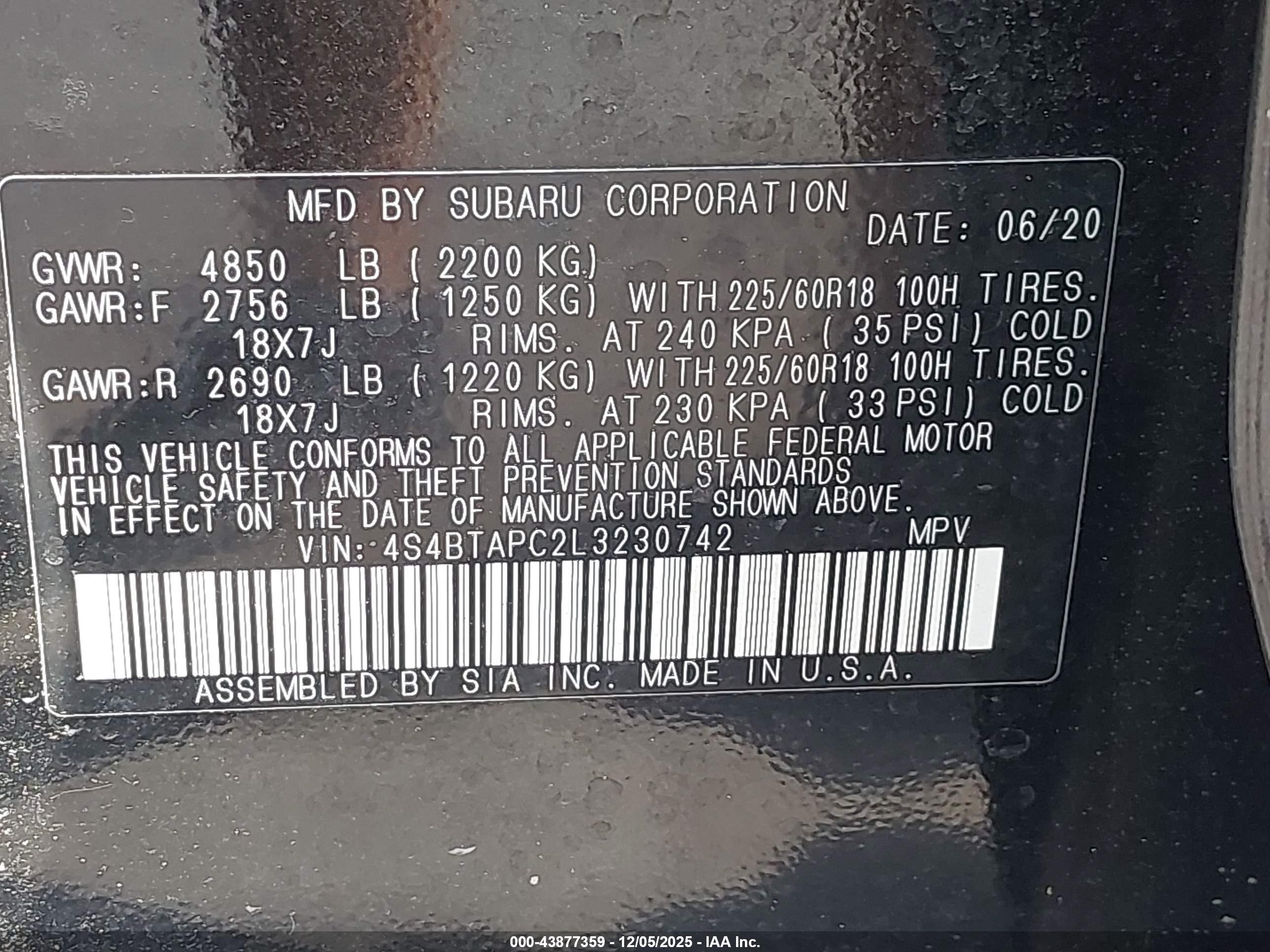 SUBARU OUTBACK image 9