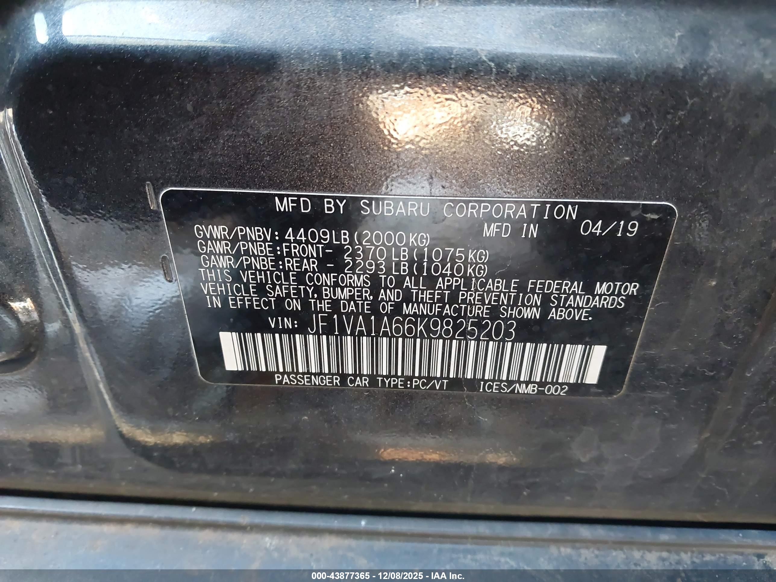 SUBARU WRX image 9