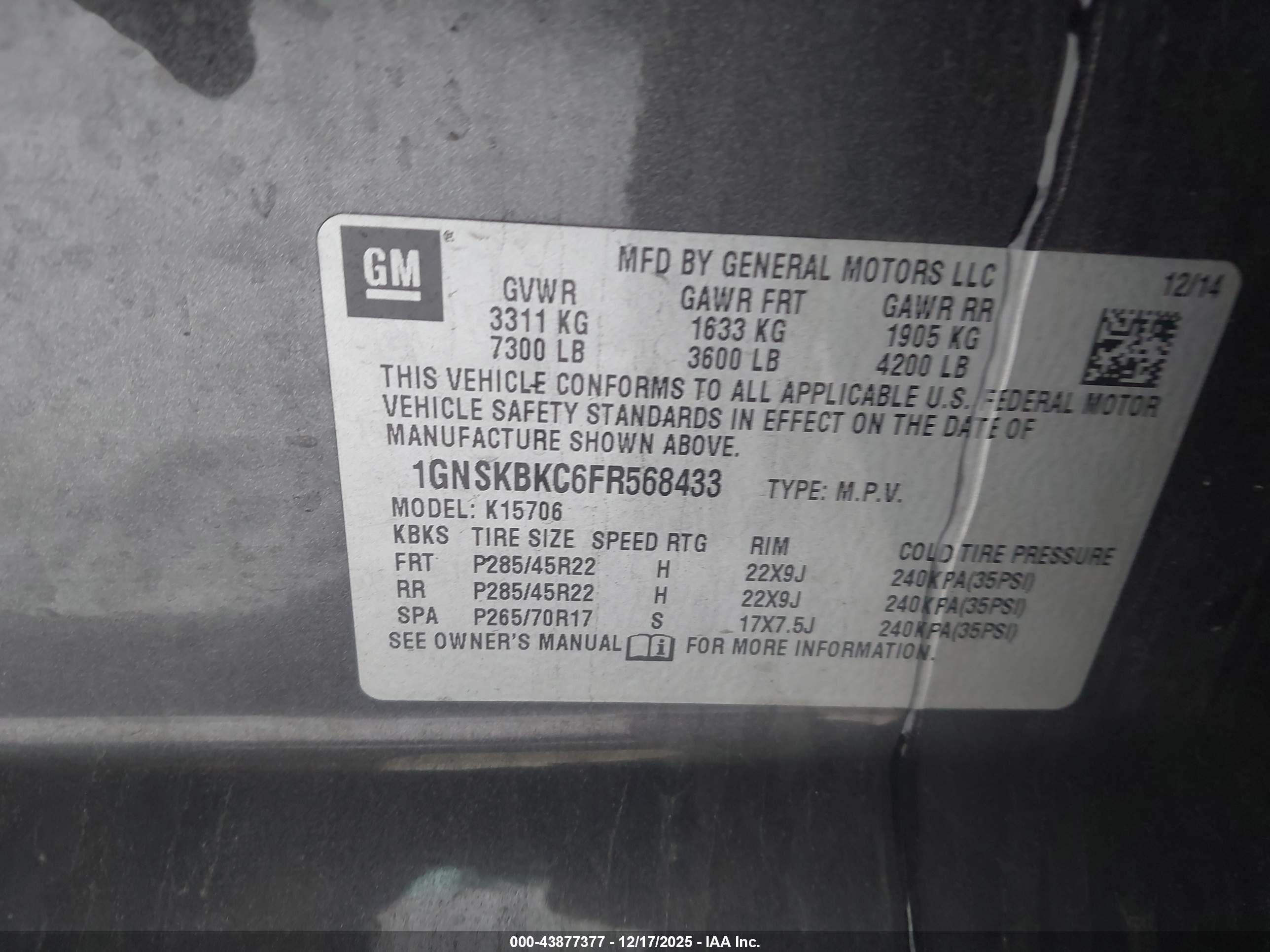 CHEVROLET TAHOE image 9