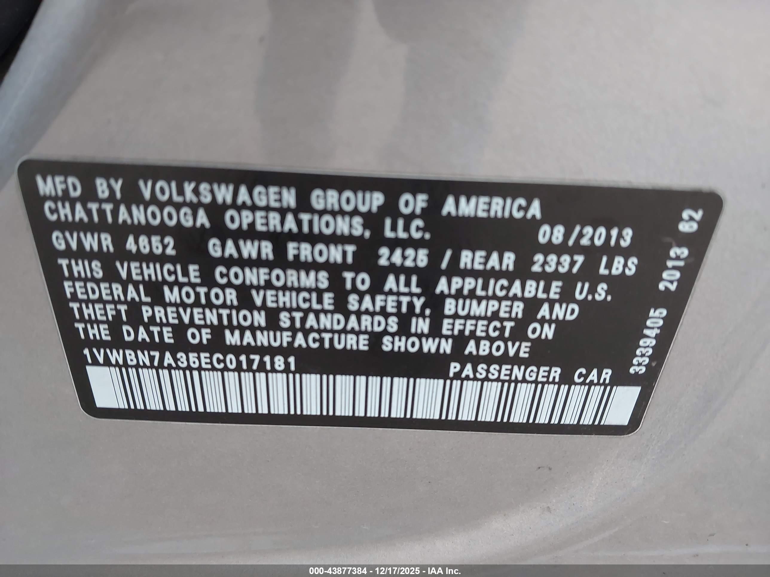 VOLKSWAGEN PASSAT image 9