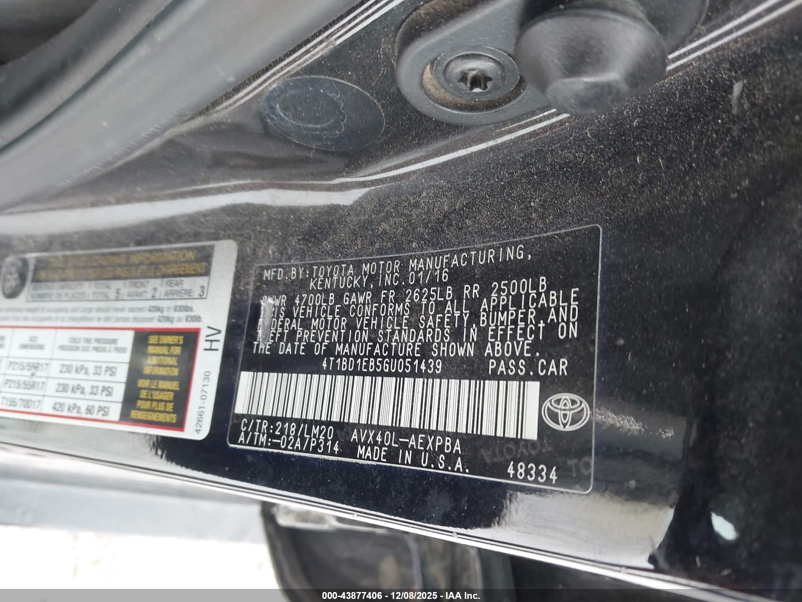 TOYOTA AVALON image 9