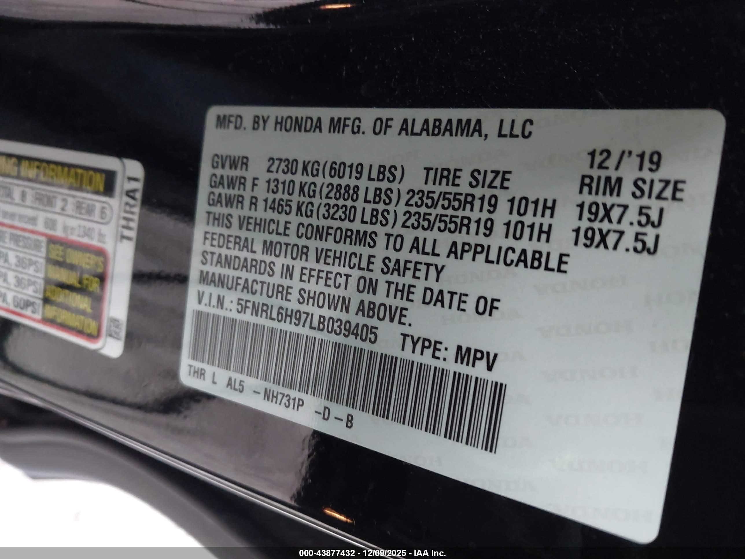 HONDA ODYSSEY image 9