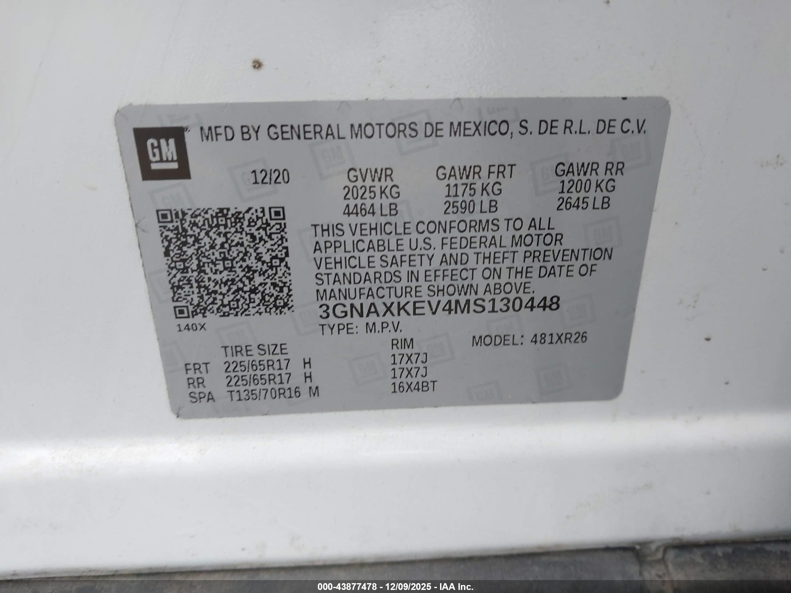 CHEVROLET EQUINOX image 9