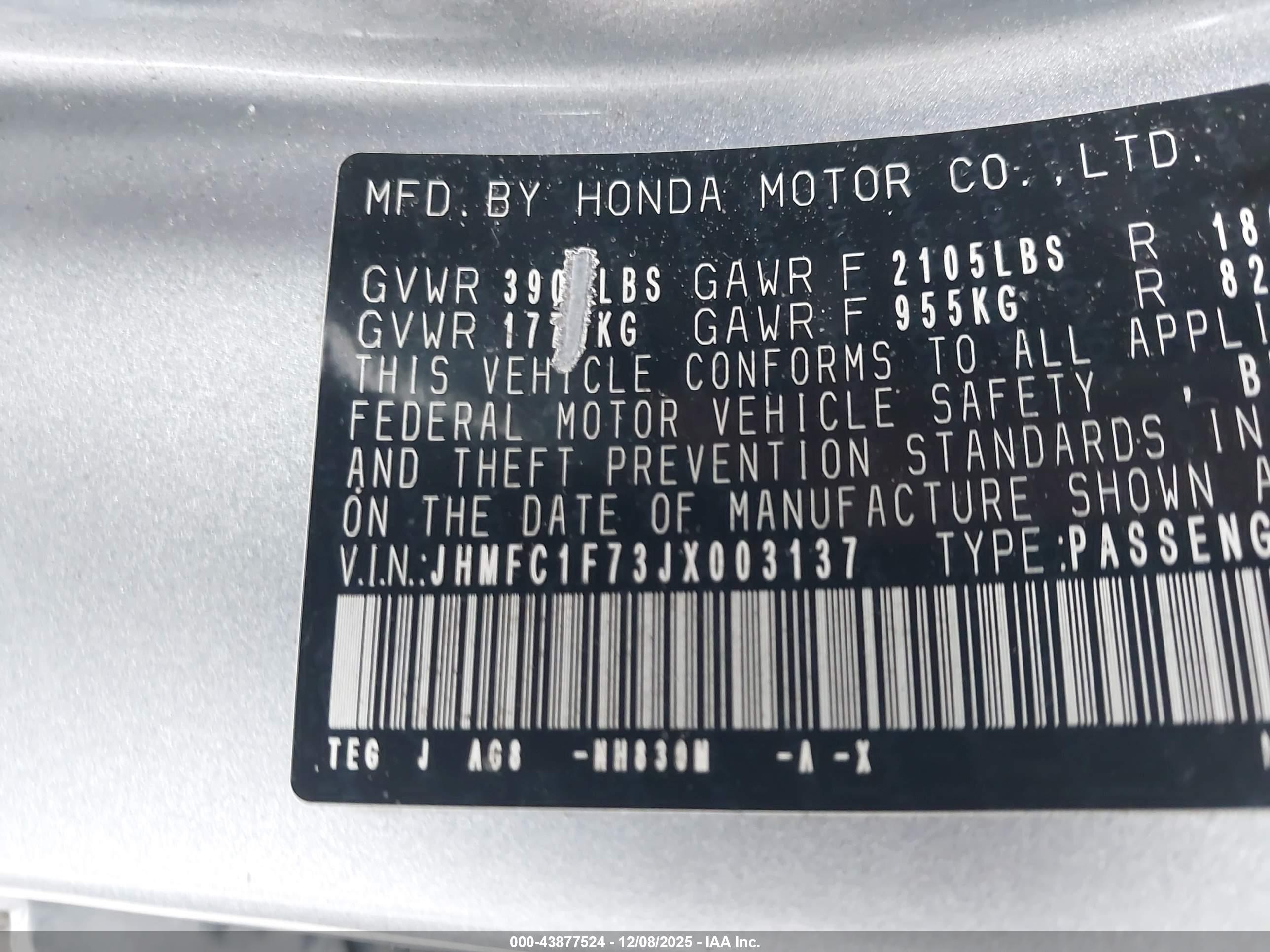 HONDA CIVIC image 9