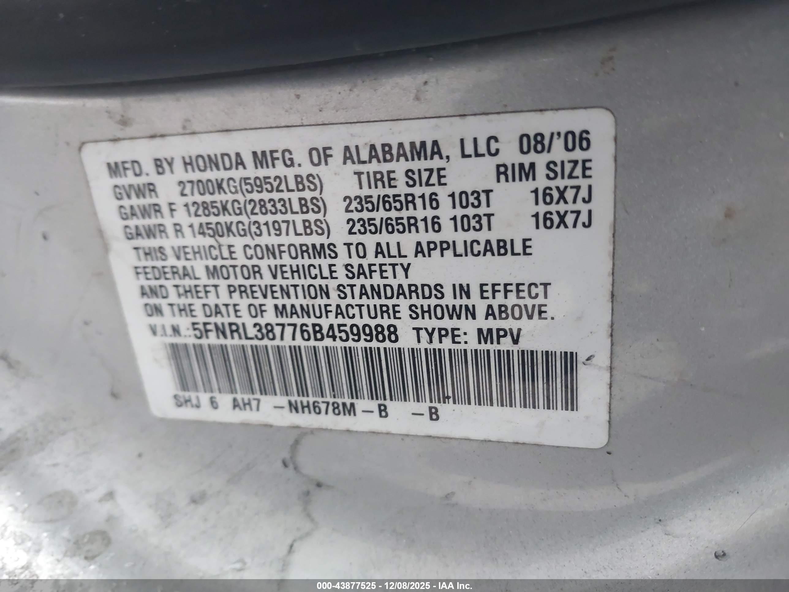 HONDA ODYSSEY image 9
