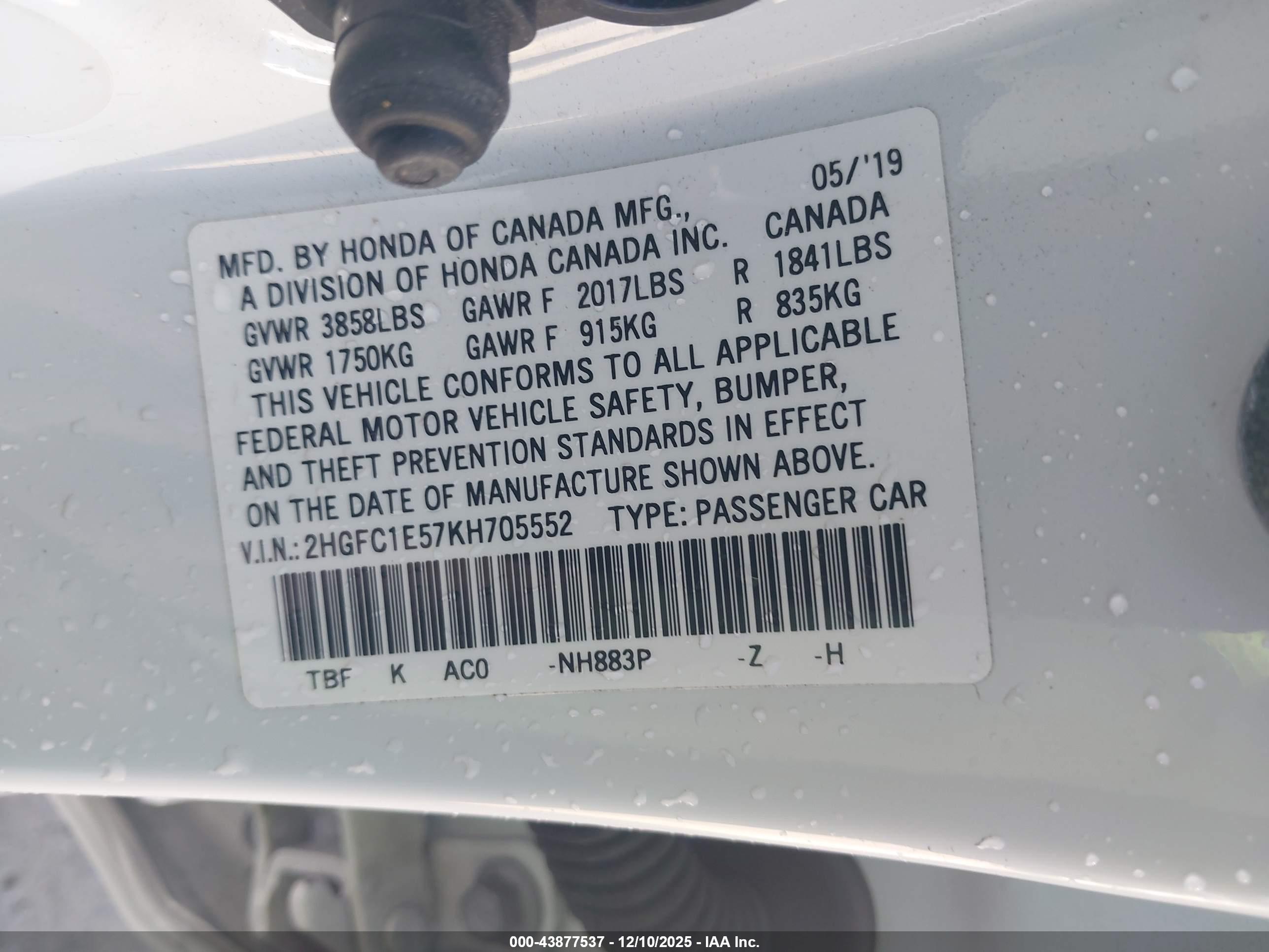HONDA CIVIC image 9