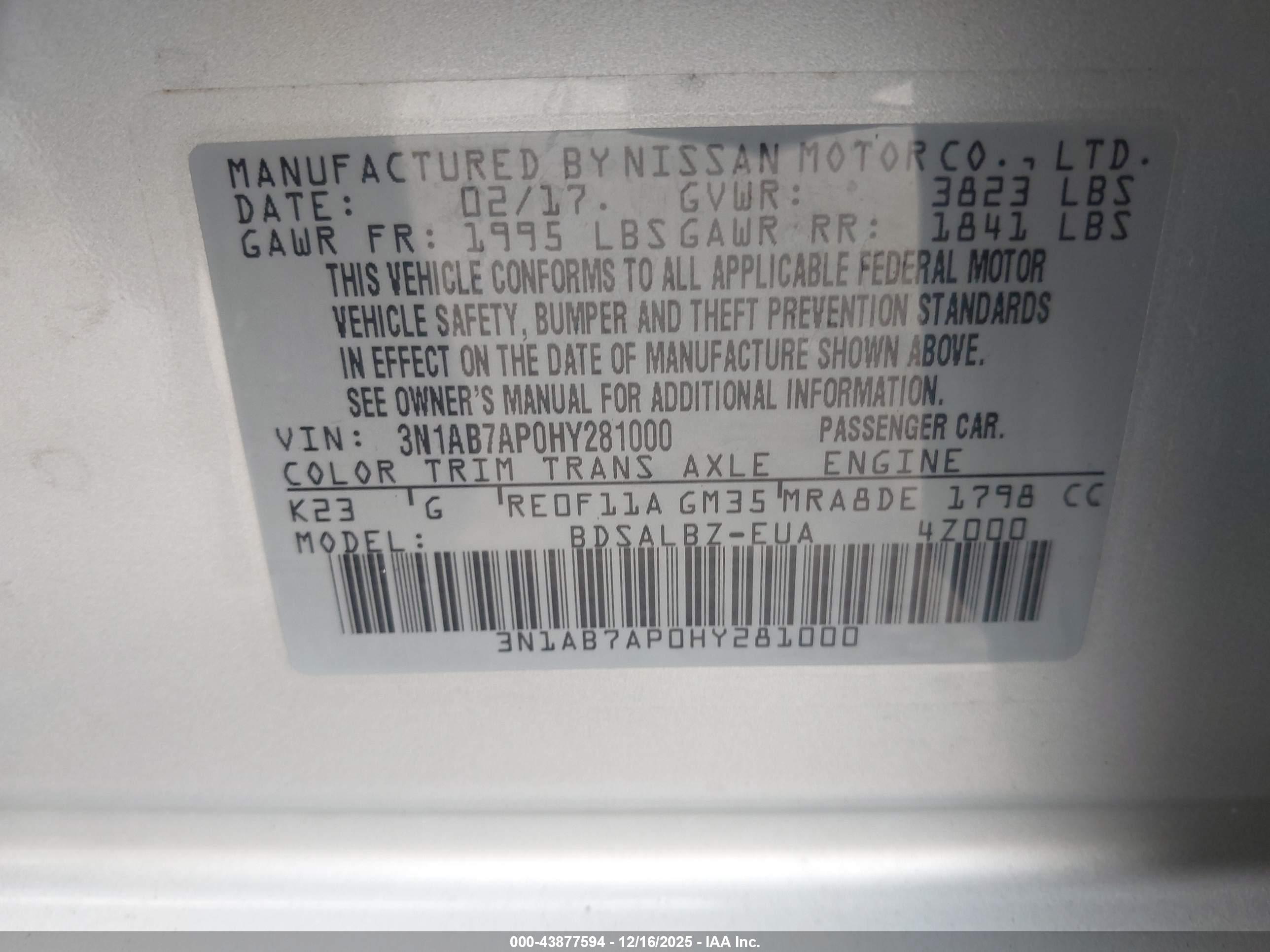NISSAN SENTRA image 9
