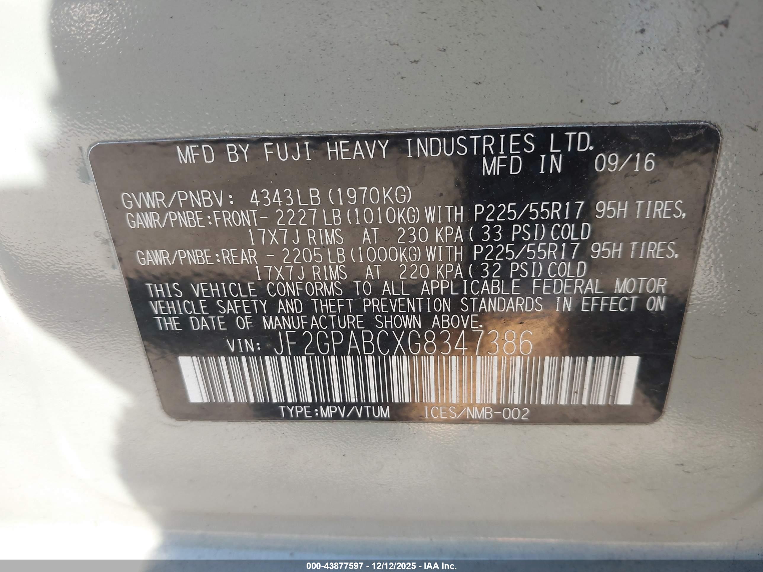 SUBARU CROSSTREK image 9