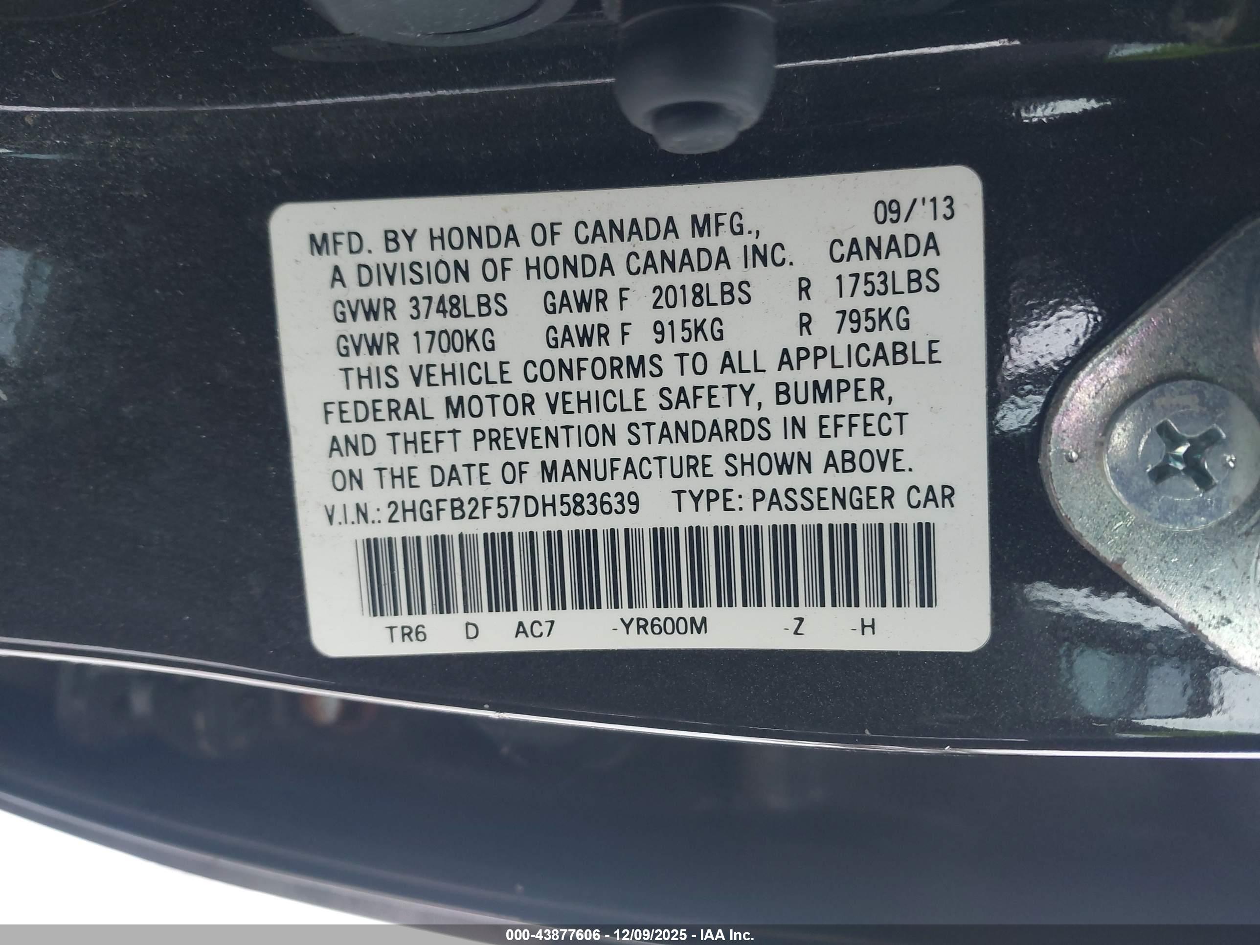 HONDA CIVIC image 9