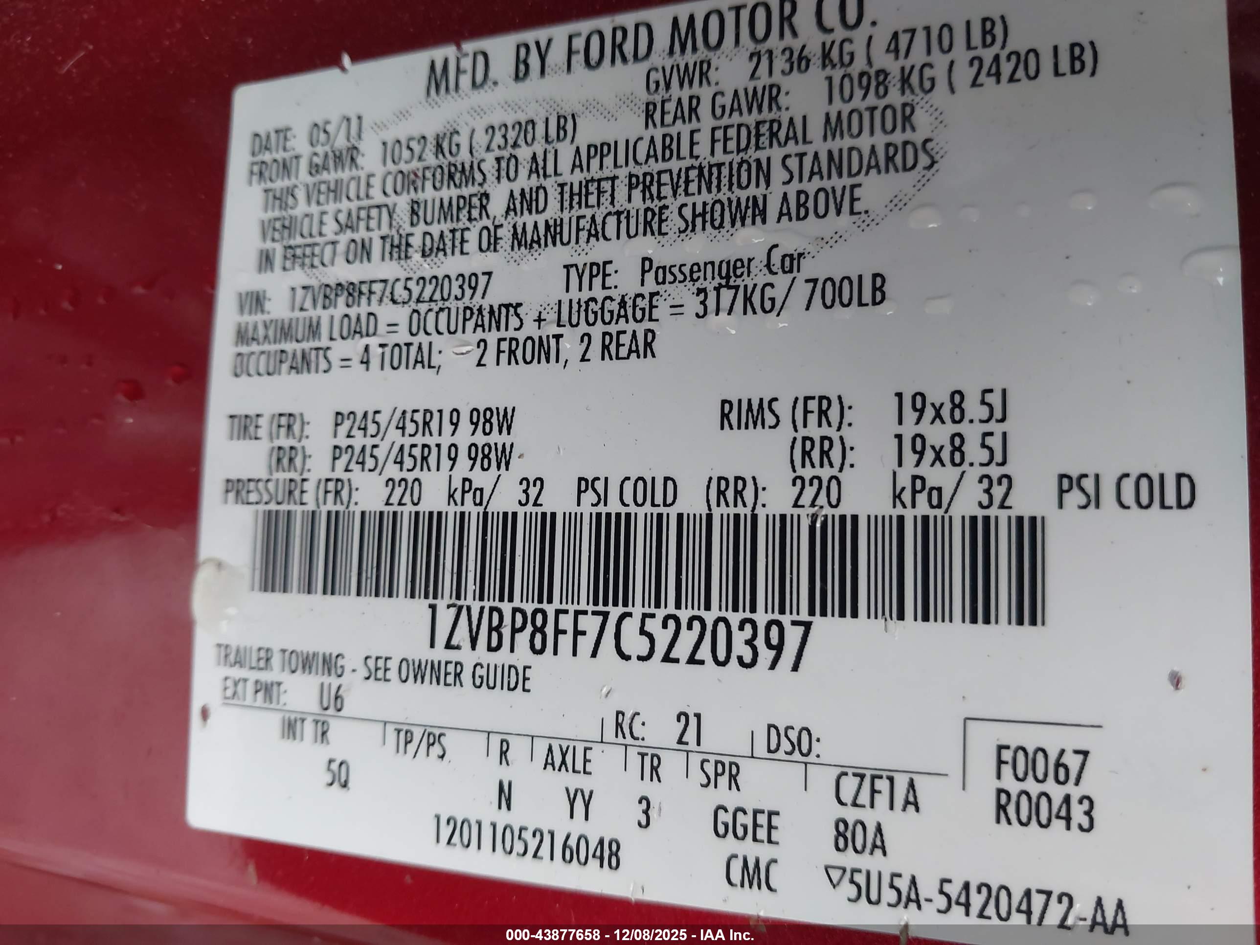 FORD MUSTANG image 9