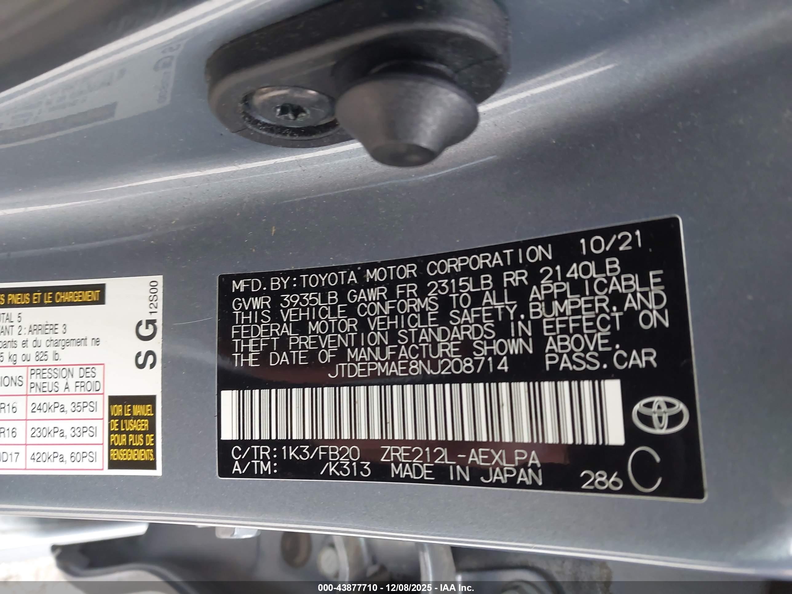 TOYOTA COROLLA image 9