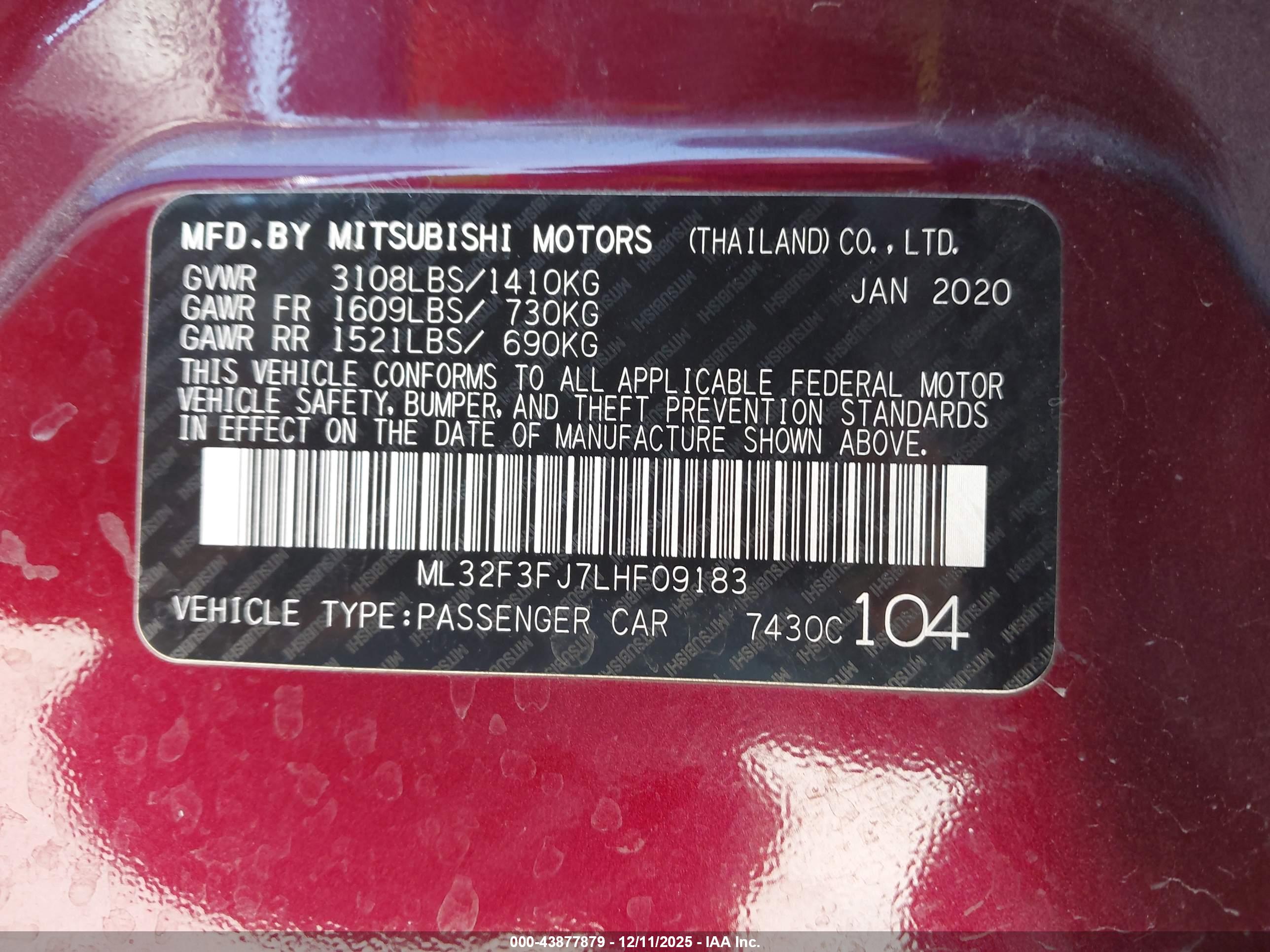 MITSUBISHI MIRAGE image 9