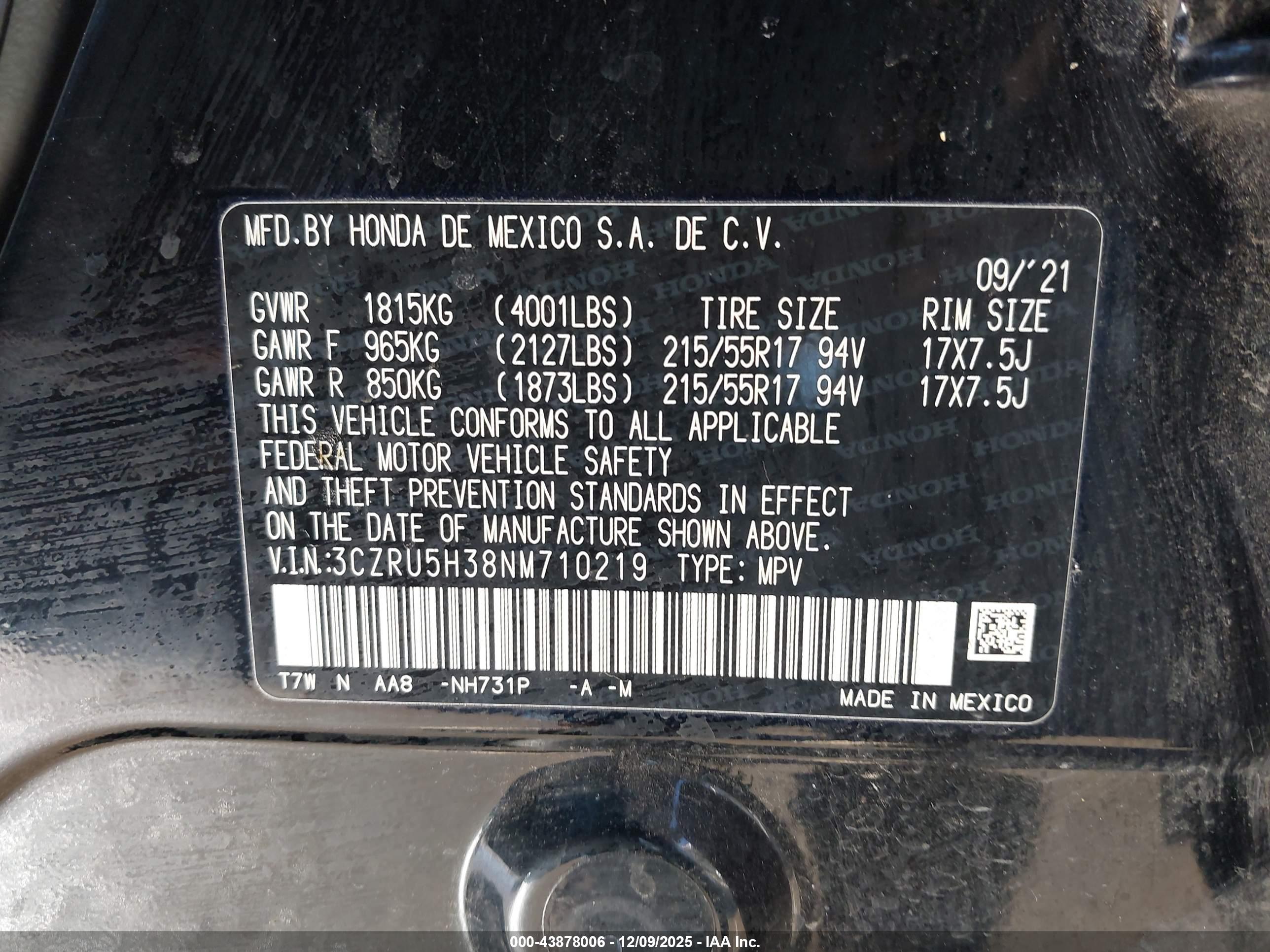 HONDA HR-V image 9