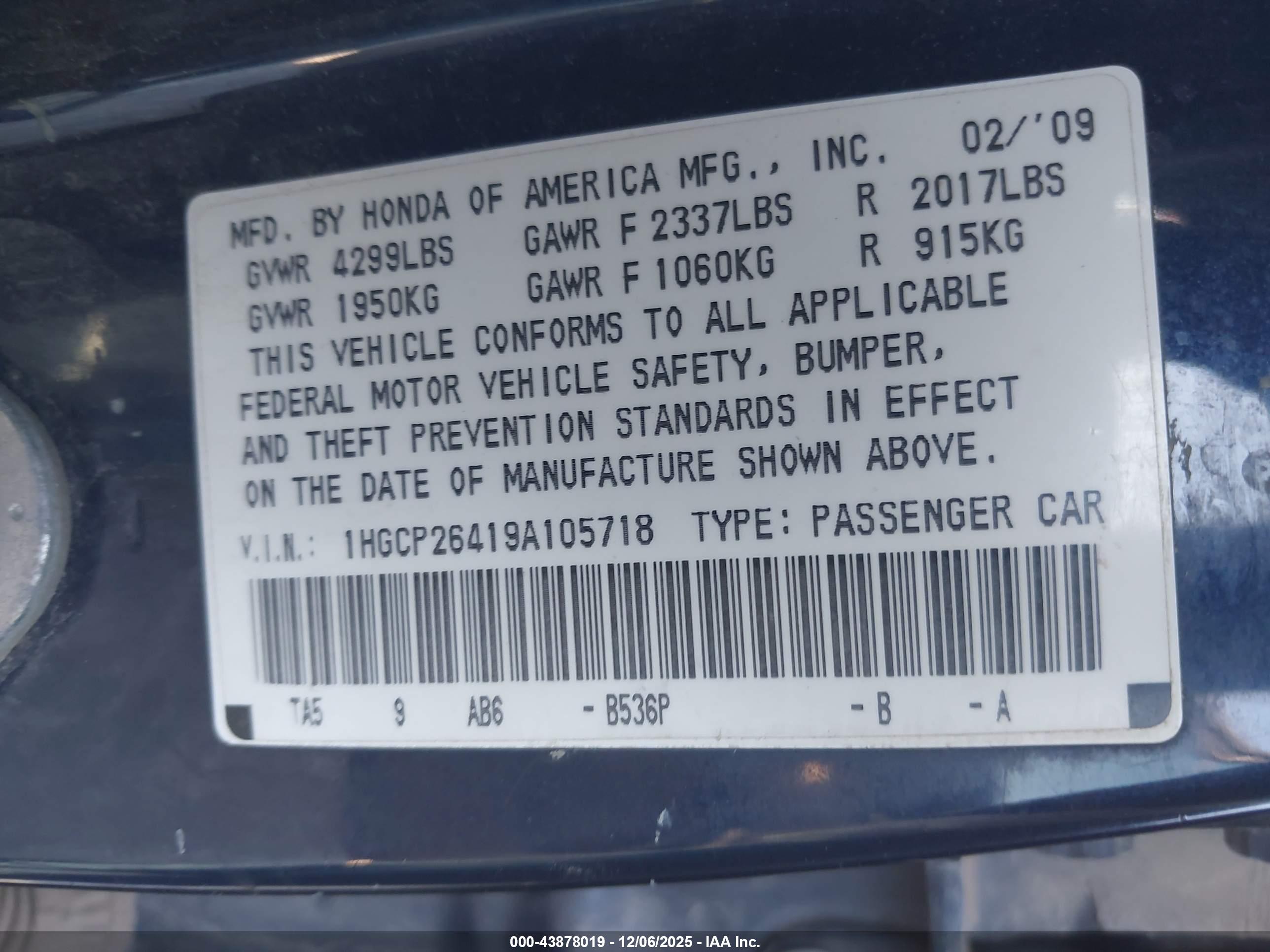 HONDA ACCORD image 9