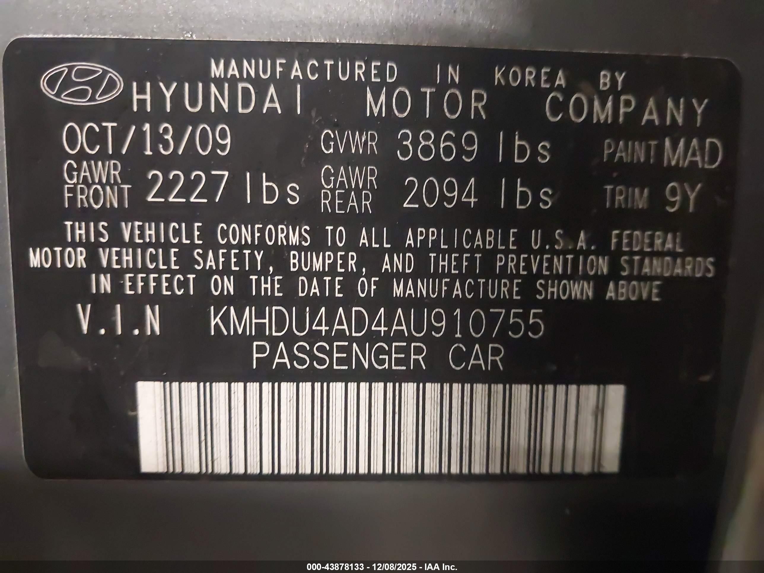 HYUNDAI ELANTRA image 9