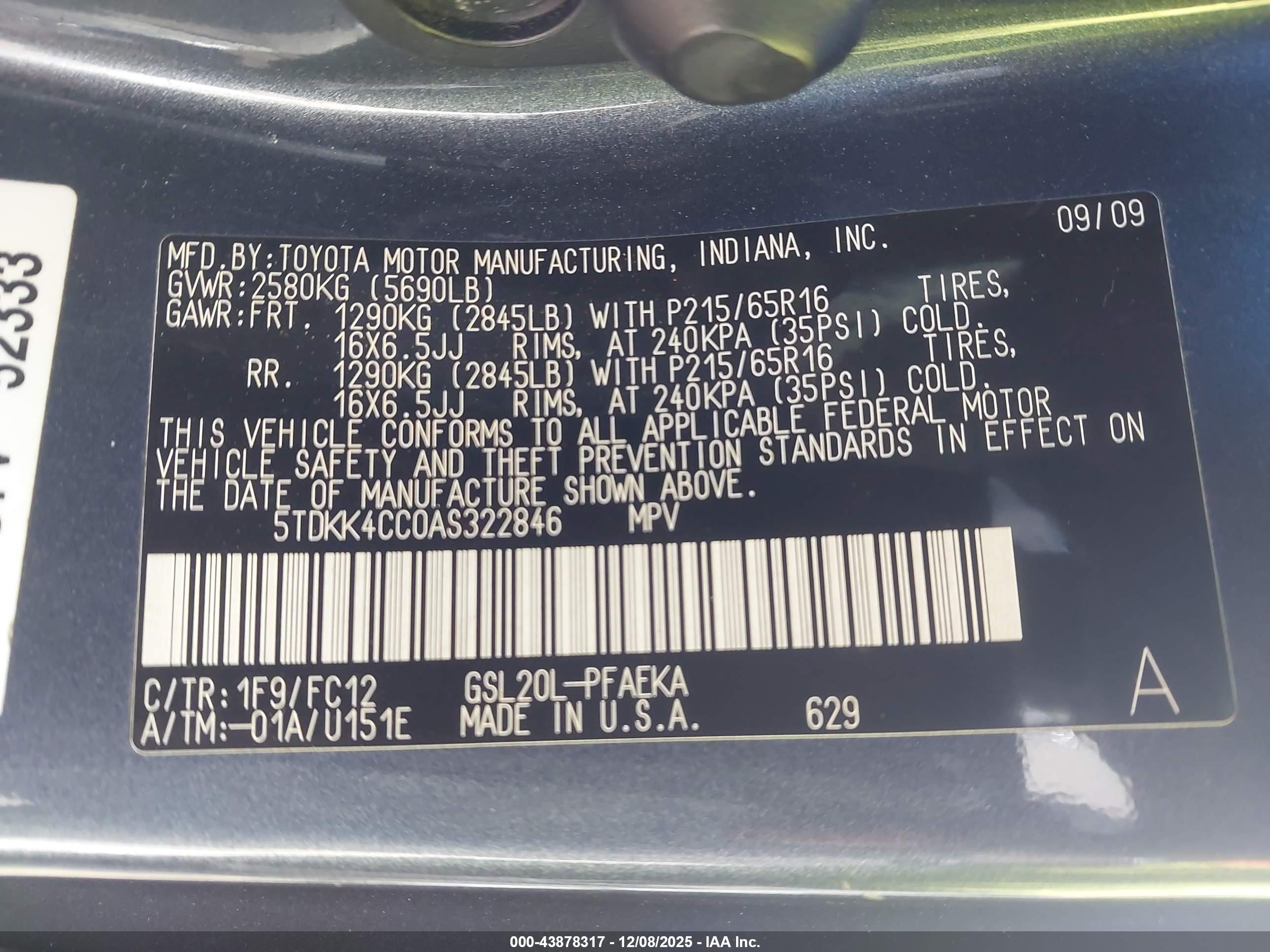 TOYOTA SIENNA image 9