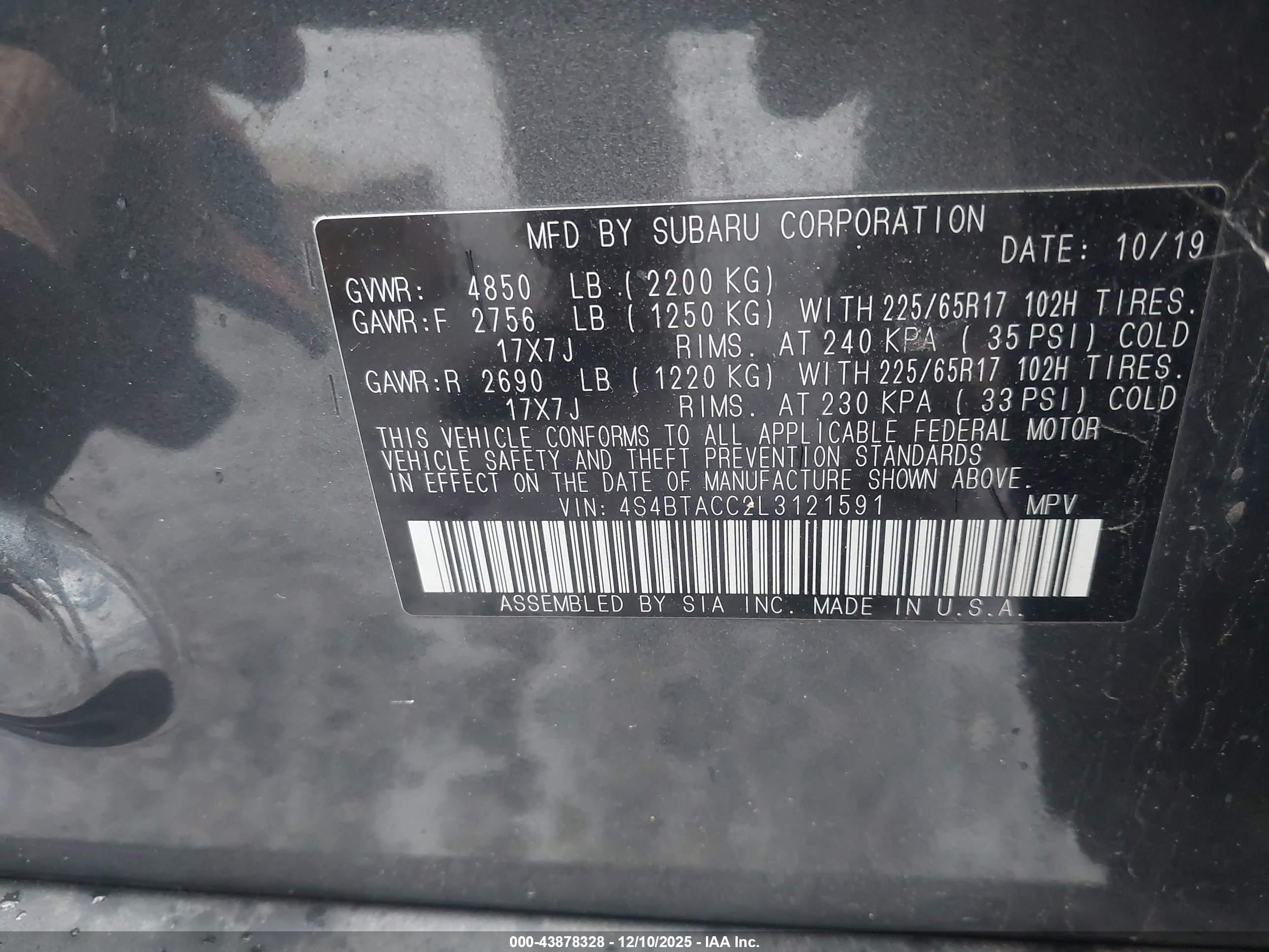 SUBARU OUTBACK image 9