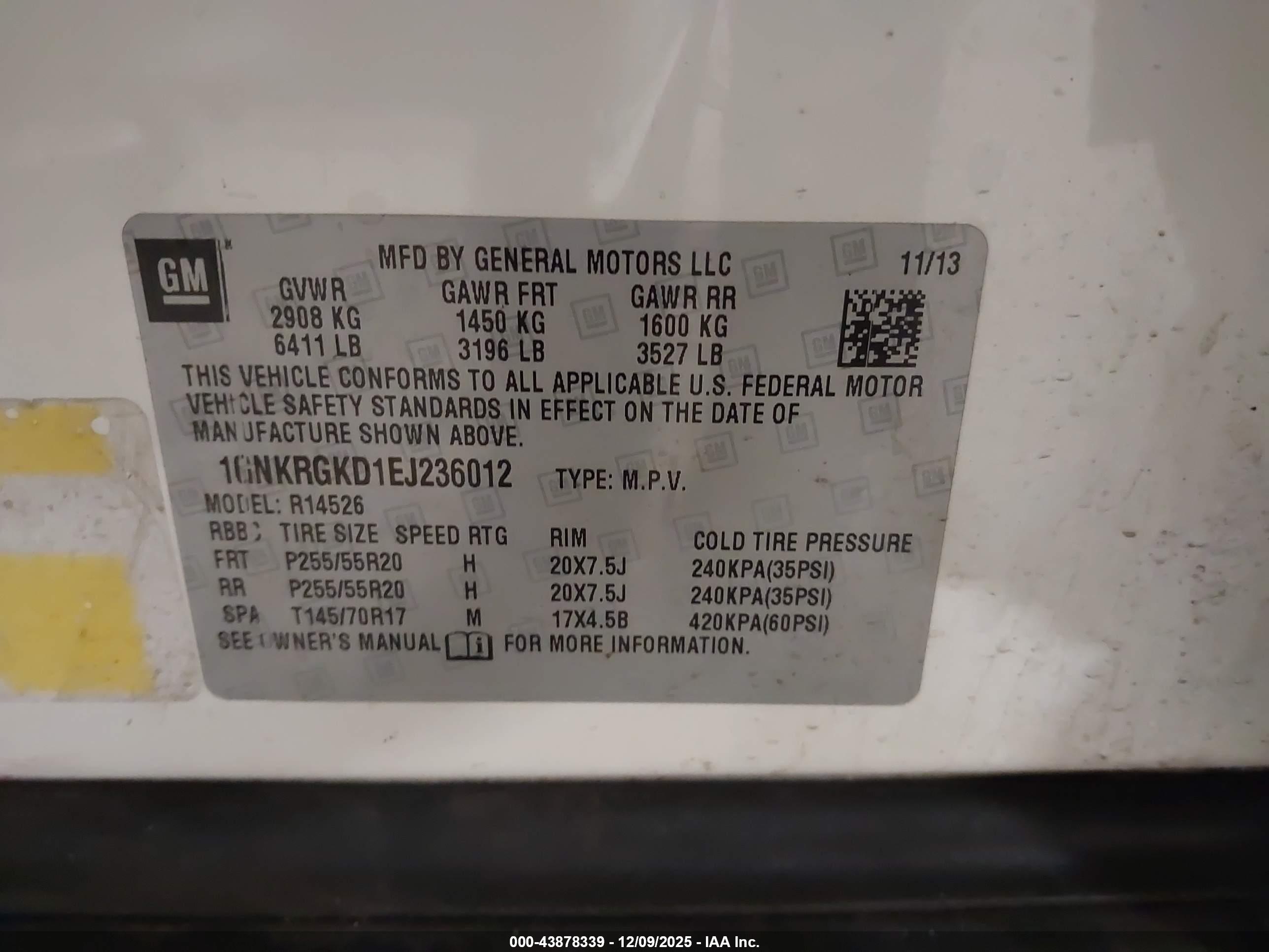 CHEVROLET TRAVERSE image 9