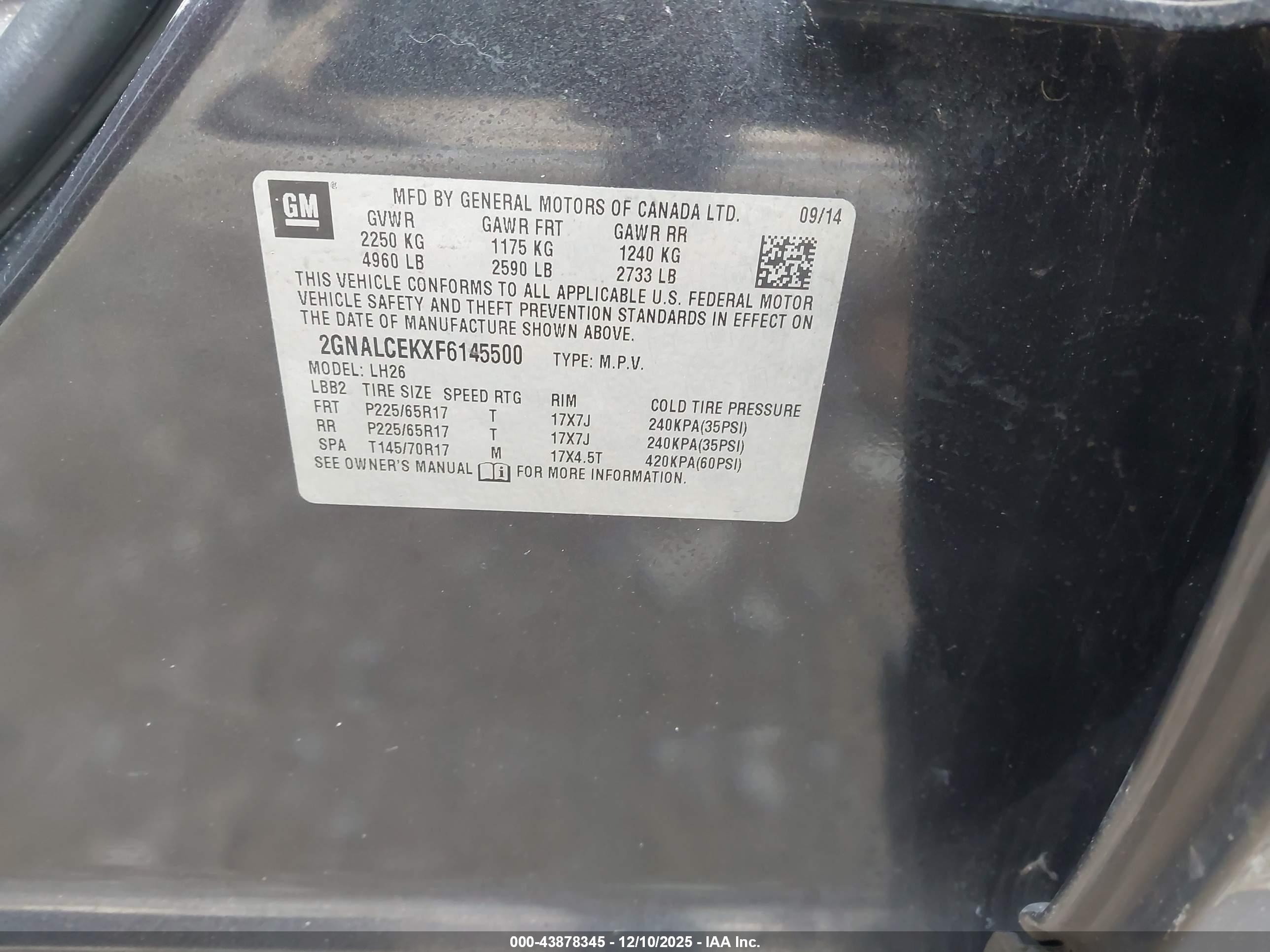 CHEVROLET EQUINOX image 9