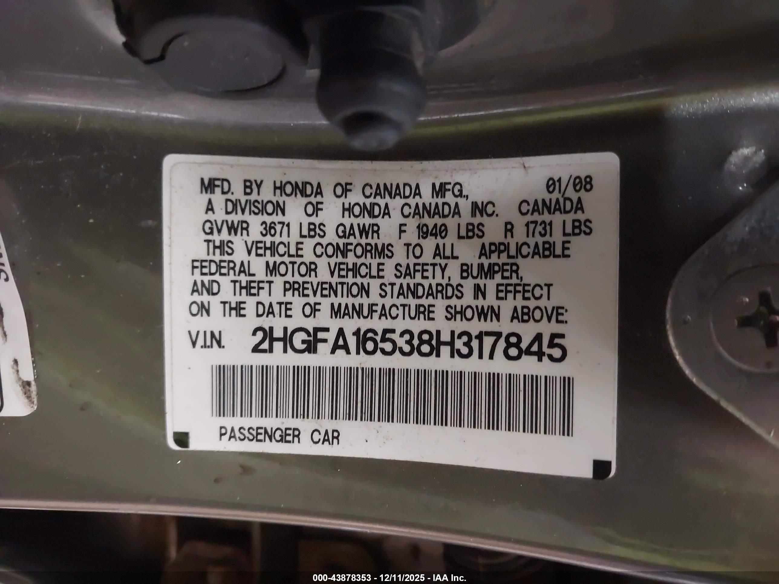 HONDA CIVIC image 9
