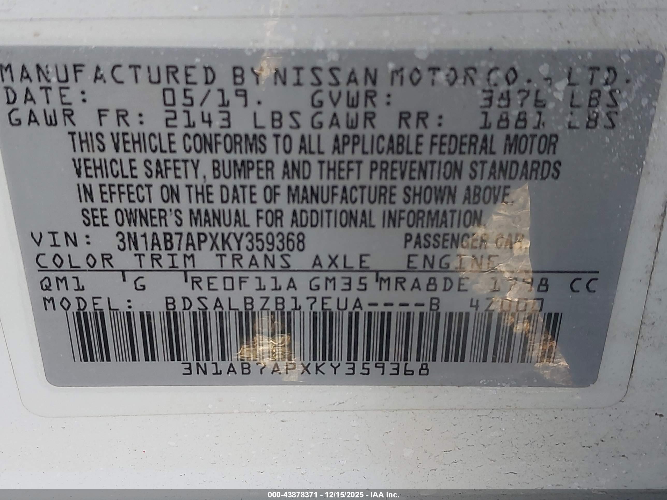 NISSAN SENTRA image 9