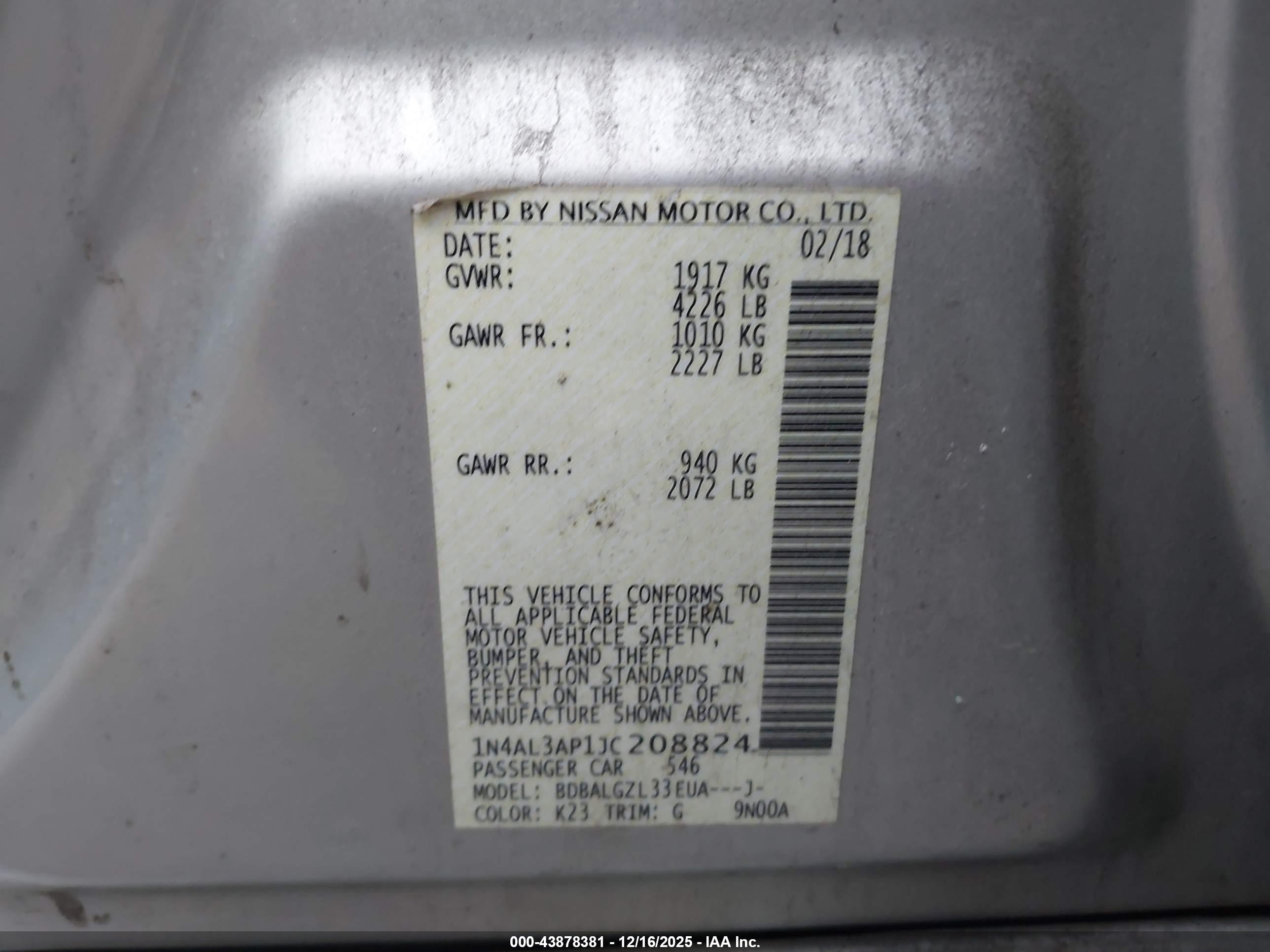 NISSAN ALTIMA image 9
