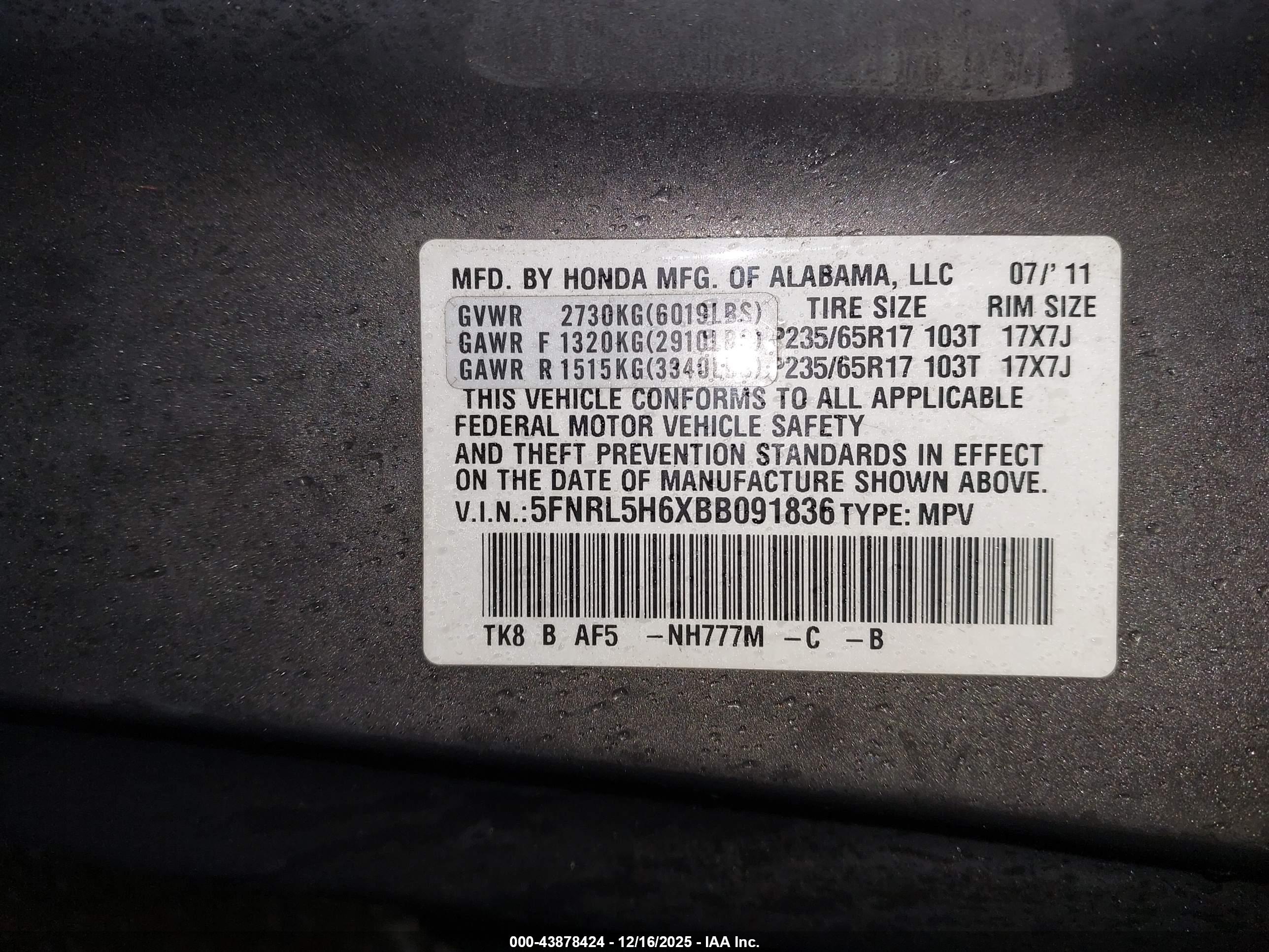 HONDA ODYSSEY image 9